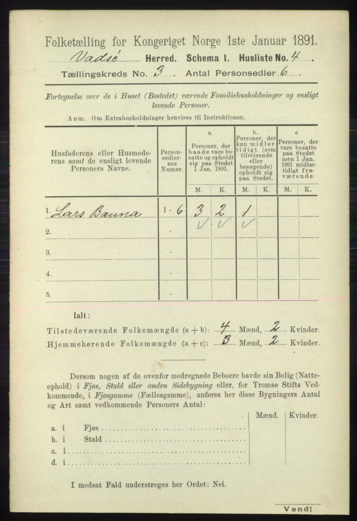 RA, 1891 census for 2029 Vadsø, 1891, p. 773