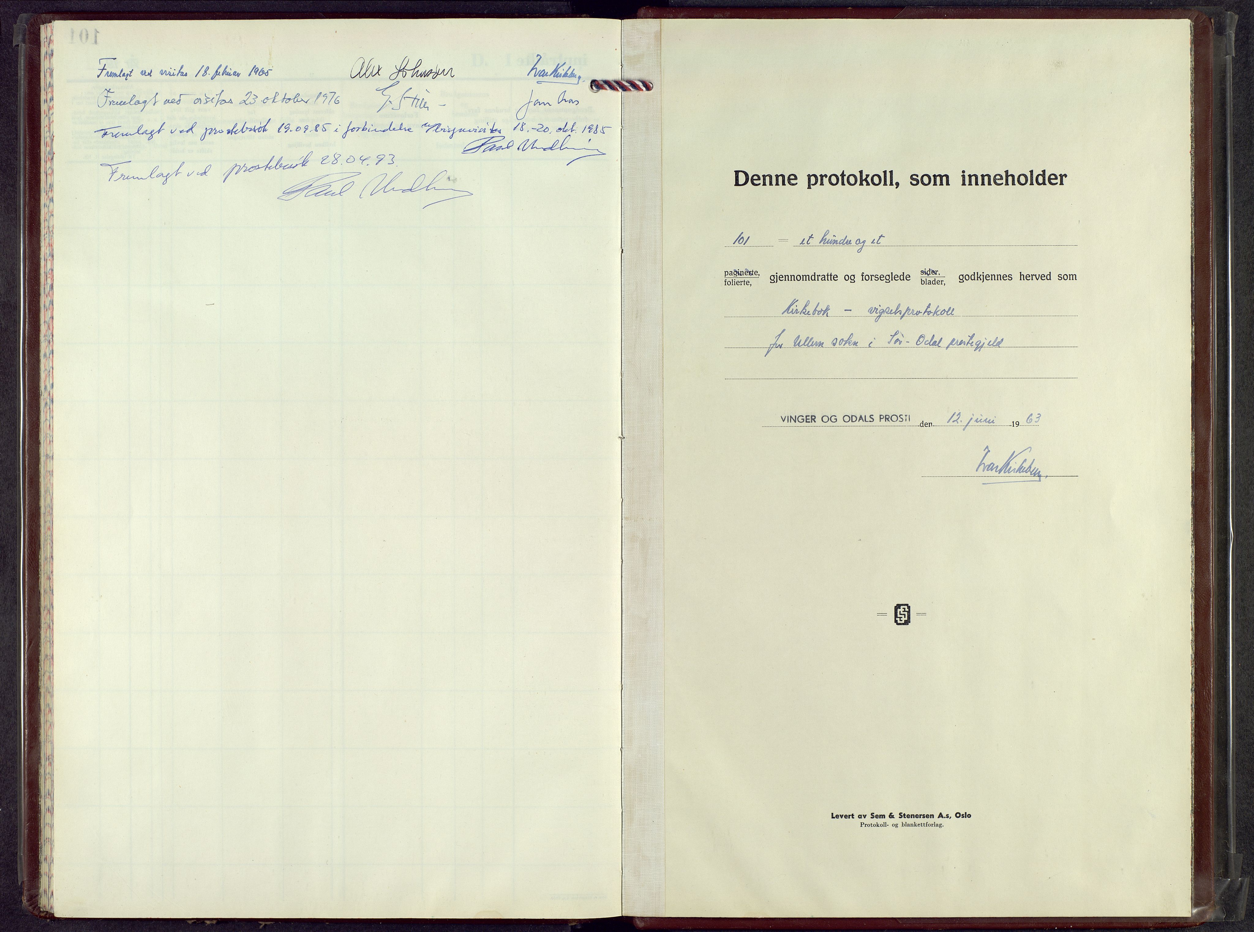 Sør-Odal prestekontor, SAH/PREST-030/H/Ha/Haa/L0019: Parish register (official) no. 19, 1963-2004