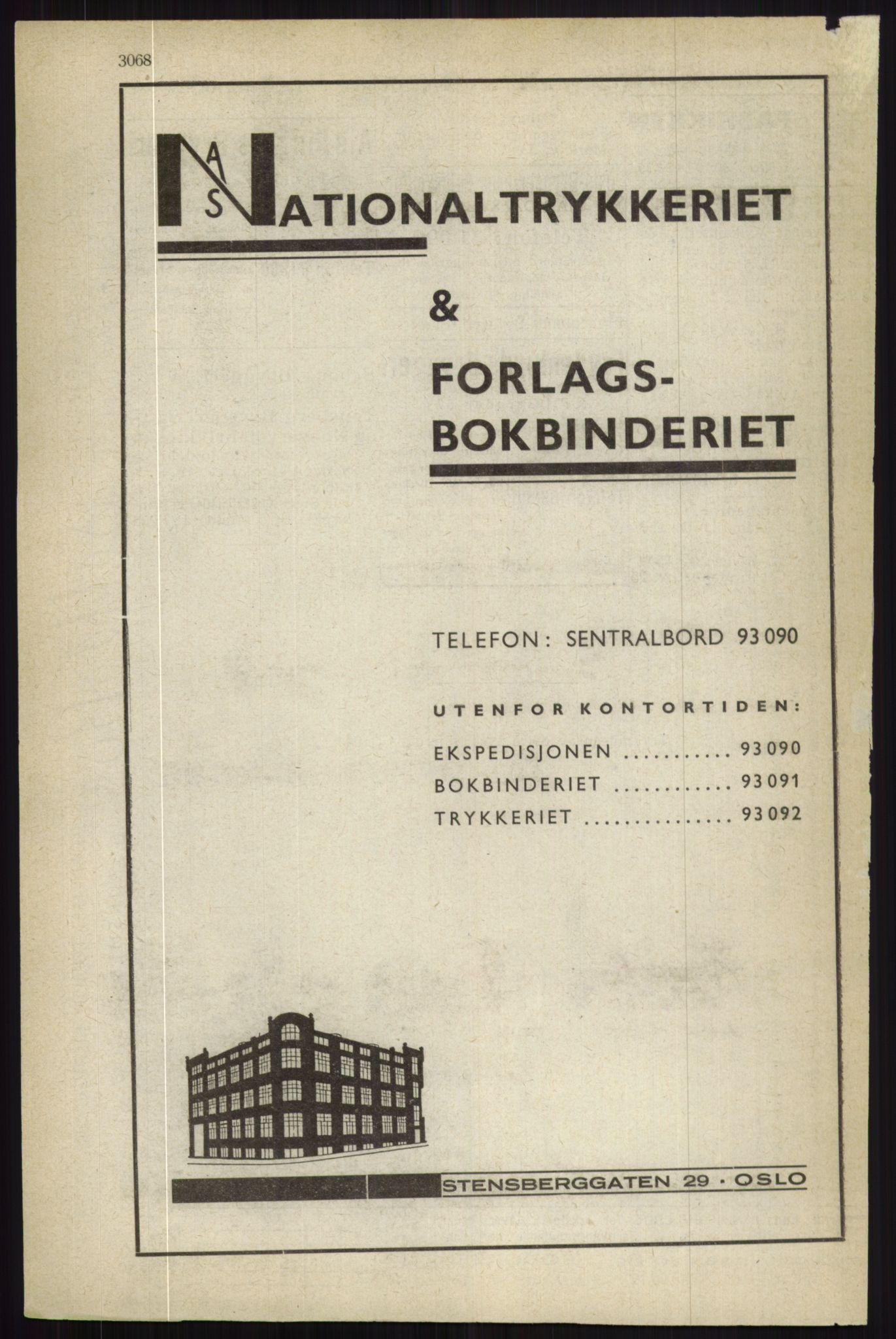 Kristiania/Oslo adressebok, PUBL/-, 1944, p. 3068