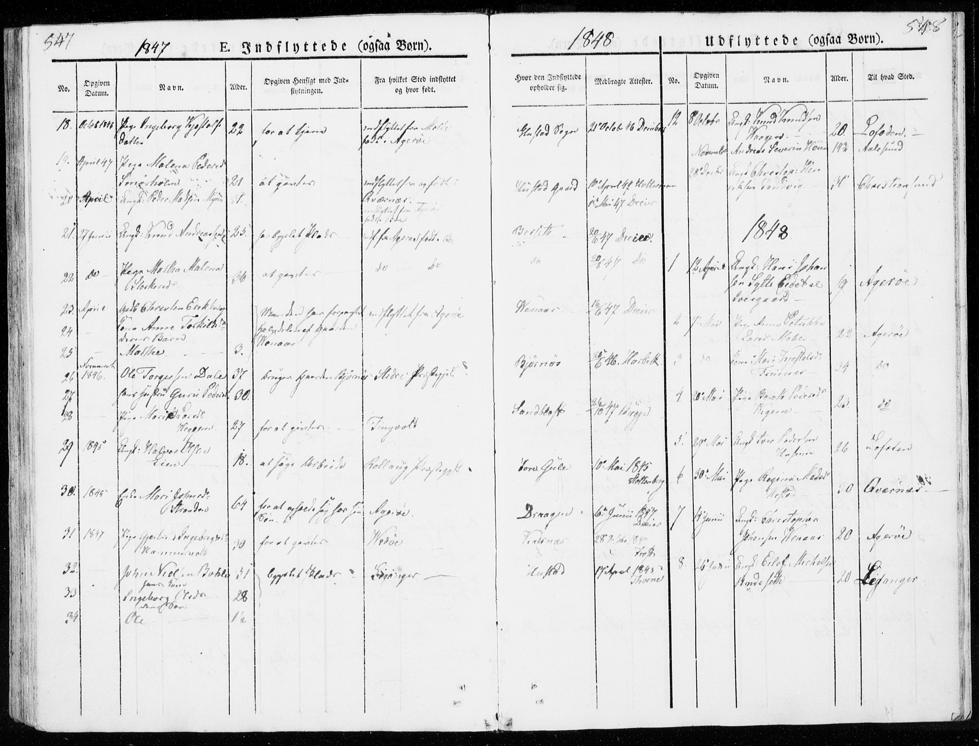 Ministerialprotokoller, klokkerbøker og fødselsregistre - Møre og Romsdal, AV/SAT-A-1454/566/L0766: Parish register (official) no. 566A05, 1842-1851, p. 547-548