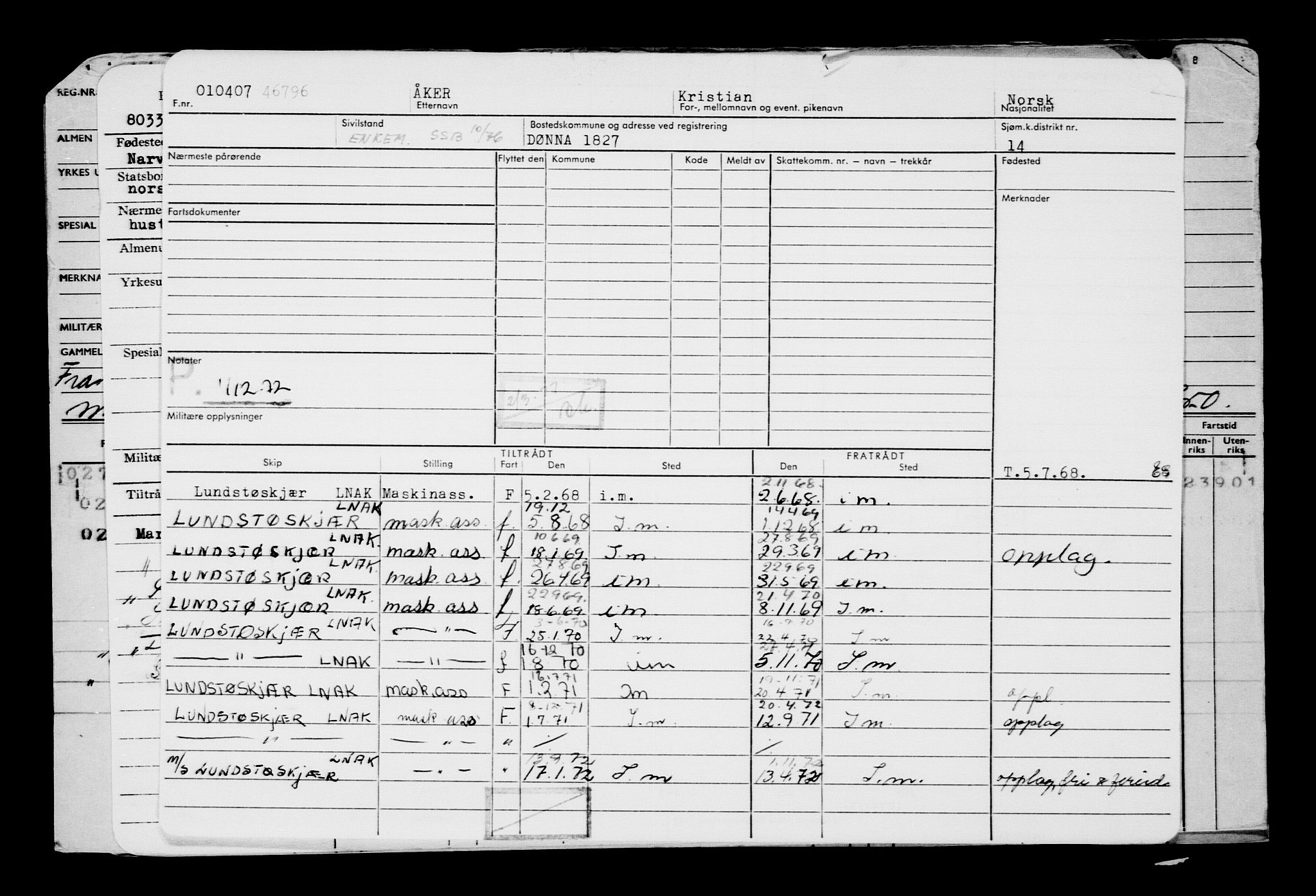 Direktoratet for sjømenn, AV/RA-S-3545/G/Gb/L0070: Hovedkort, 1907, p. 371