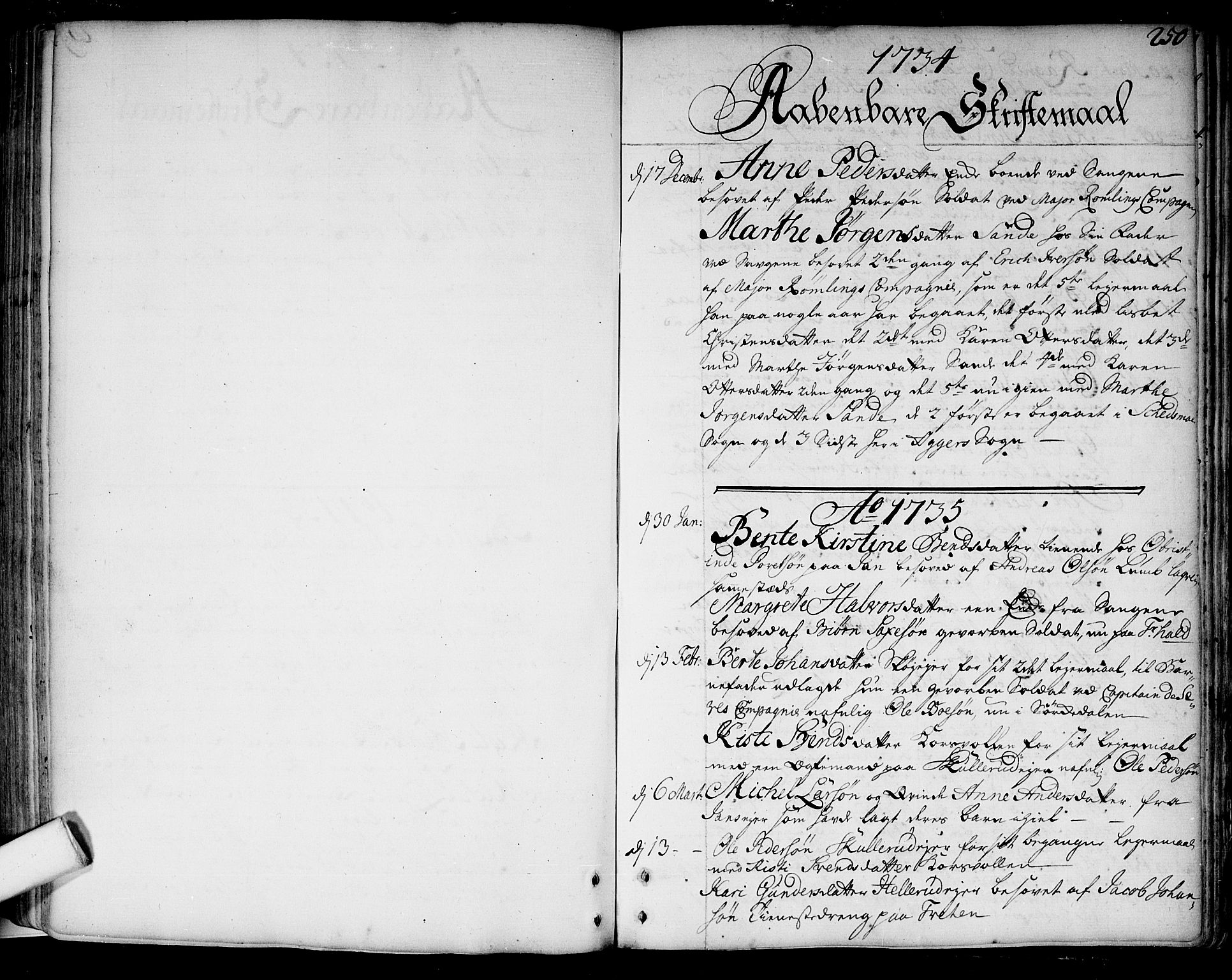 Aker prestekontor kirkebøker, AV/SAO-A-10861/F/L0007: Parish register (official) no. 7, 1734-1748, p. 250