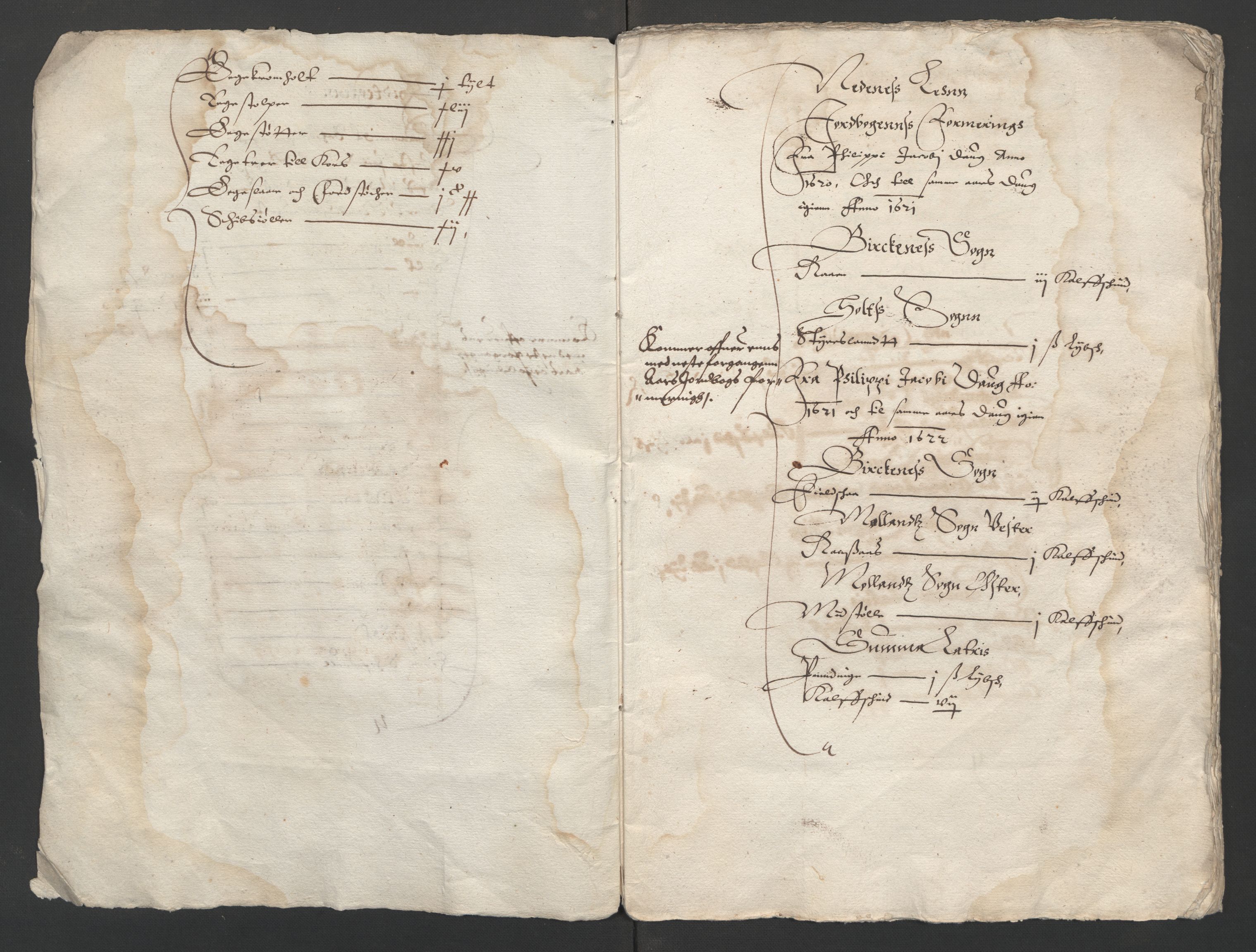Rentekammeret inntil 1814, Reviderte regnskaper, Lensregnskaper, AV/RA-EA-5023/R/Rb/Rbq/L0015: Nedenes len. Mandals len. Råbyggelag., 1624-1626