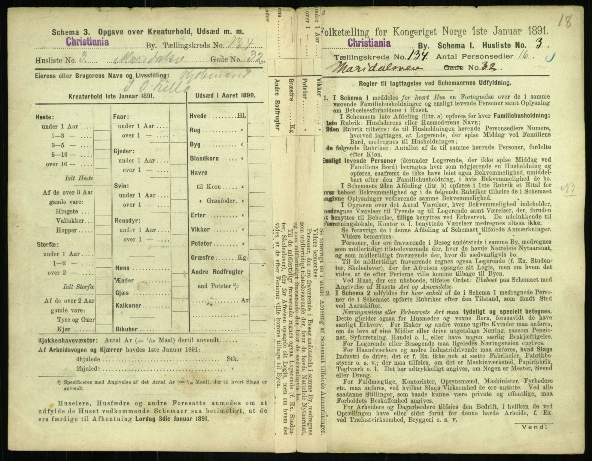 RA, 1891 census for 0301 Kristiania, 1891, p. 73411