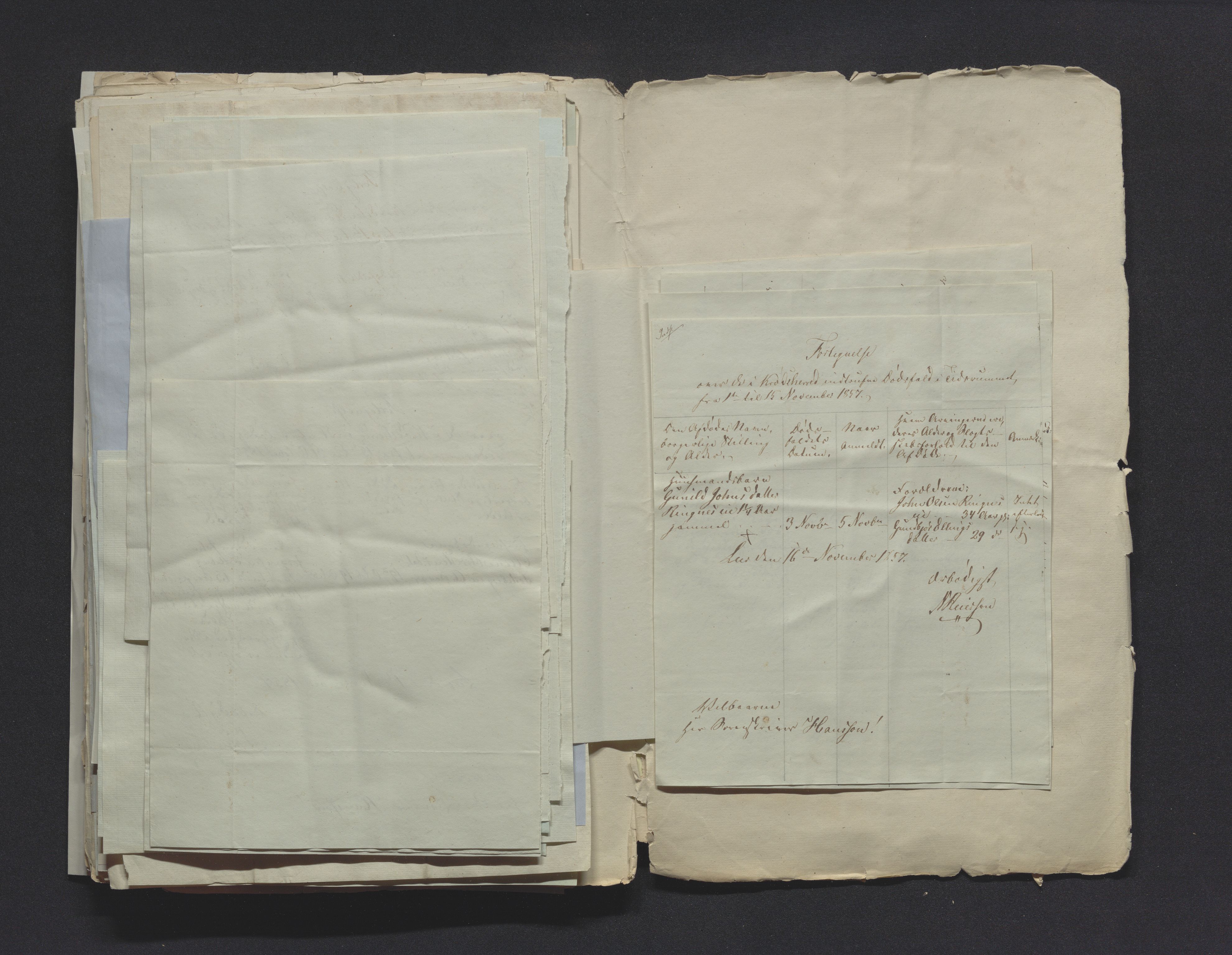 Eiker, Modum og Sigdal sorenskriveri, AV/SAKO-A-123/H/Ha/Hab/L0009: Dødsfallsmeldinger, 1854-1857, p. 543