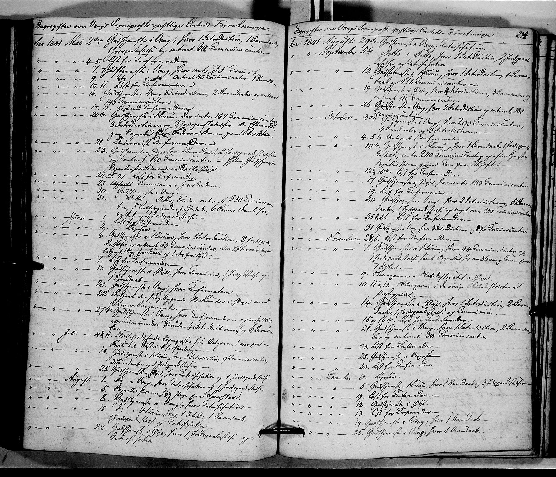 Vang prestekontor, Valdres, SAH/PREST-140/H/Ha/L0005: Parish register (official) no. 5, 1831-1845, p. 234