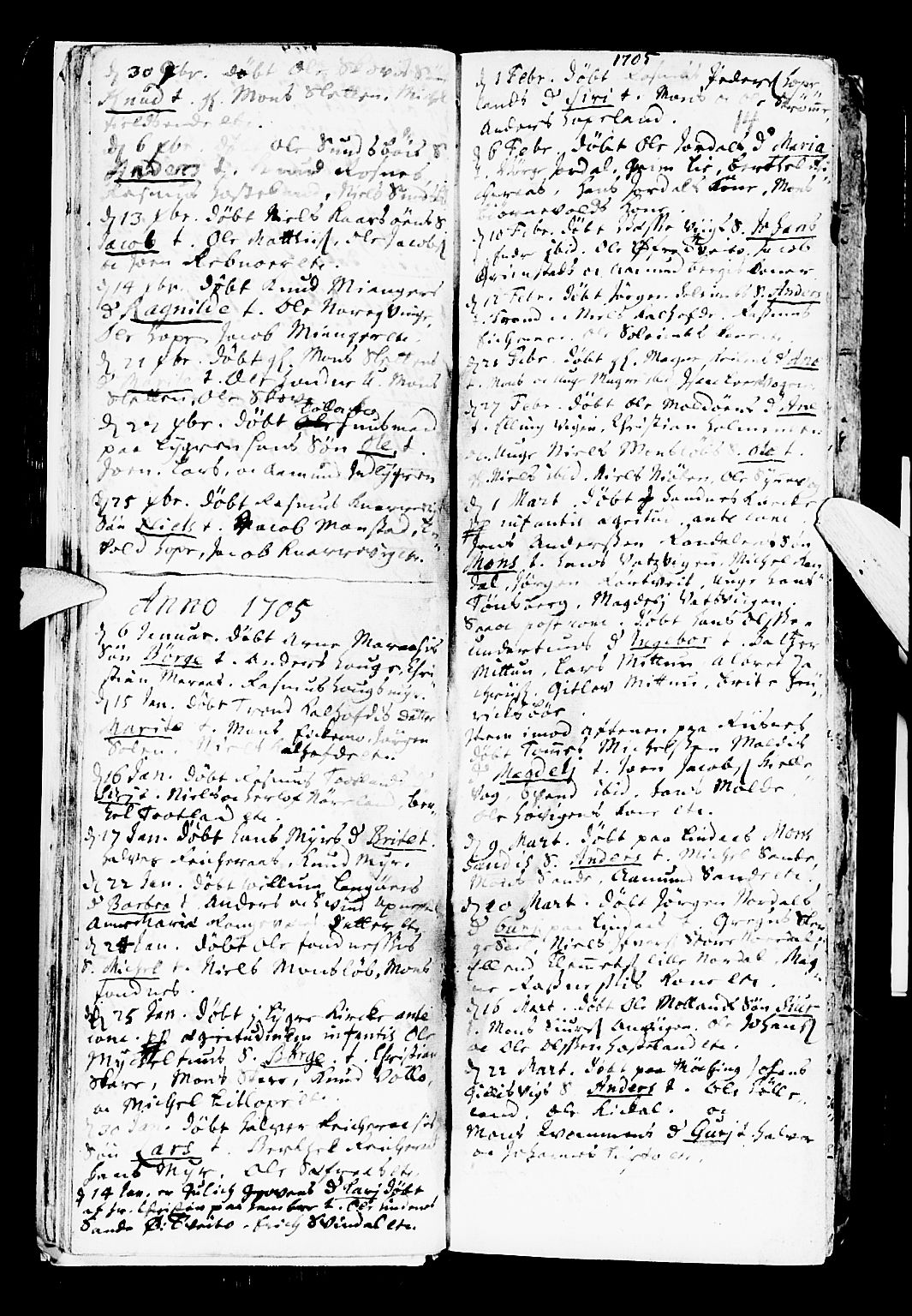 Lindås Sokneprestembete, AV/SAB-A-76701/H/Haa/Haaa/L0001: Parish register (official) no. A 1, 1699-1746, p. 14