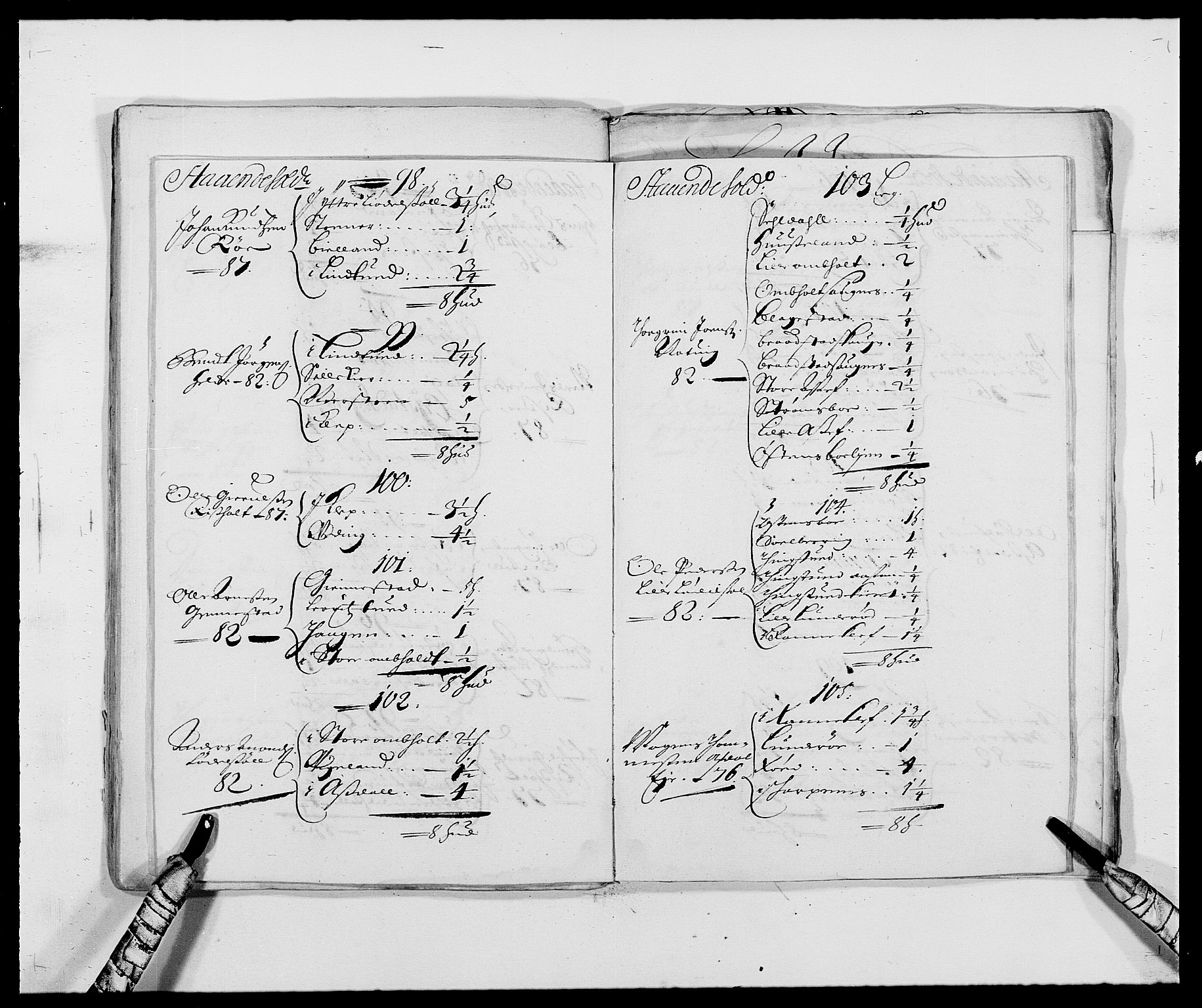 Rentekammeret inntil 1814, Reviderte regnskaper, Fogderegnskap, AV/RA-EA-4092/R39/L2309: Fogderegnskap Nedenes, 1684-1689, p. 43