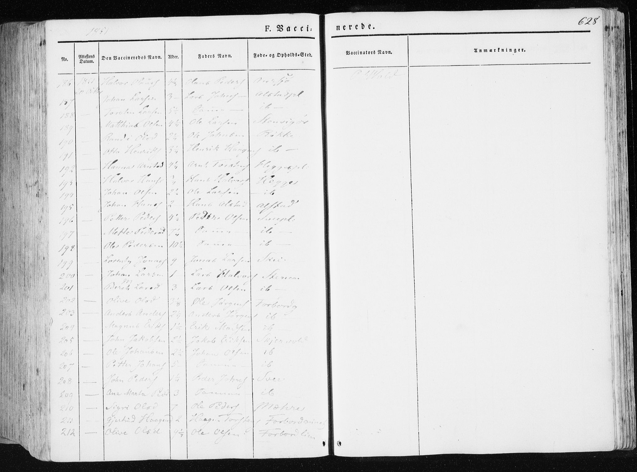 Ministerialprotokoller, klokkerbøker og fødselsregistre - Nord-Trøndelag, AV/SAT-A-1458/709/L0074: Parish register (official) no. 709A14, 1845-1858, p. 628