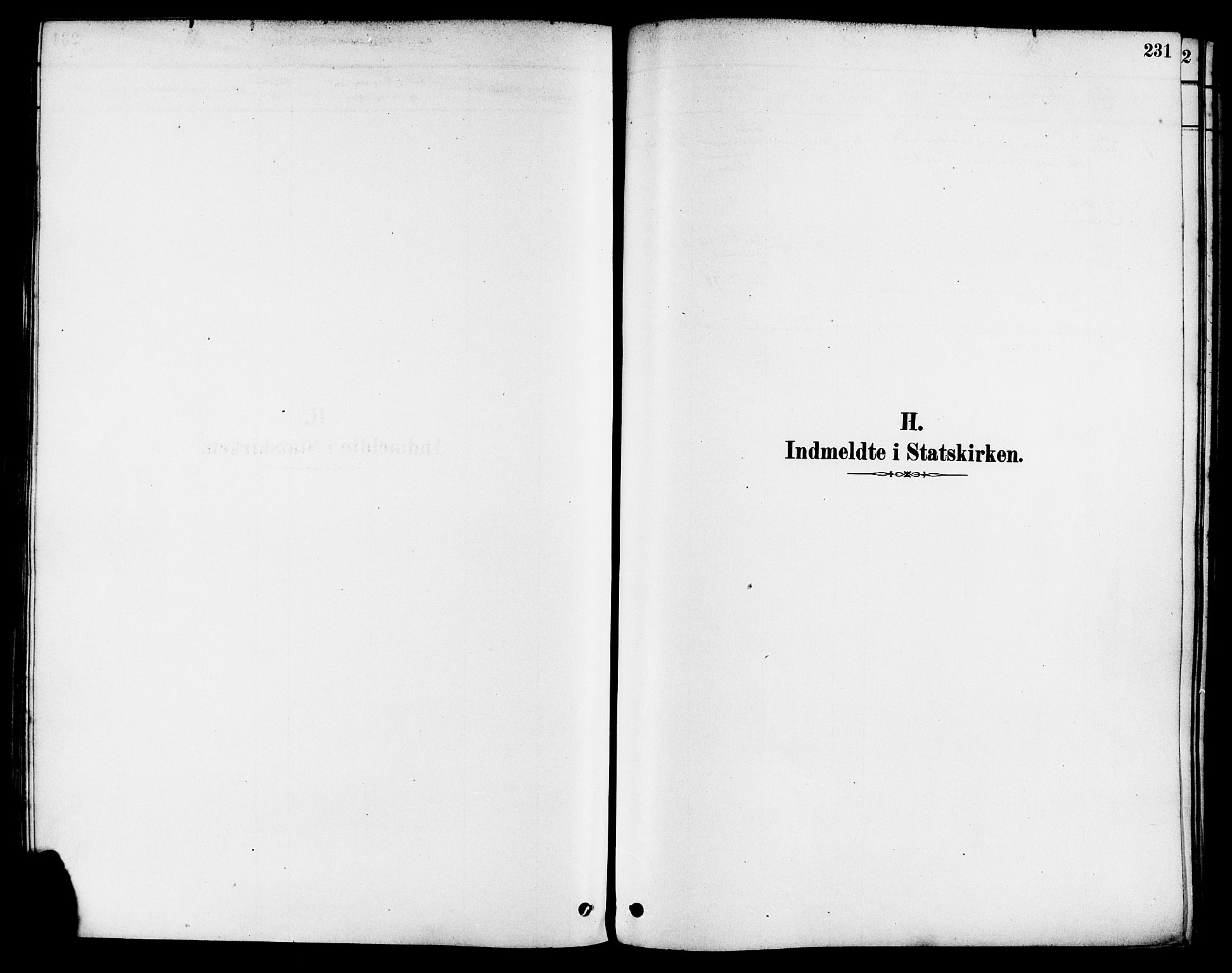 Haugesund sokneprestkontor, SAST/A -101863/H/Ha/Haa/L0003: Parish register (official) no. A 3, 1885-1890, p. 231