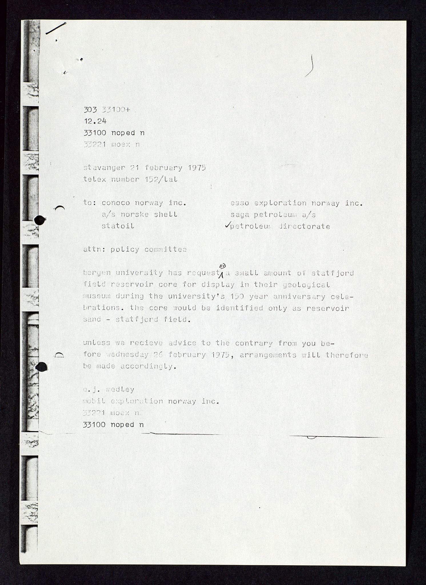 Pa 1578 - Mobil Exploration Norway Incorporated, AV/SAST-A-102024/4/D/Da/L0115: S.E. Smith - Sak og korrespondanse, 1974-1981, p. 257