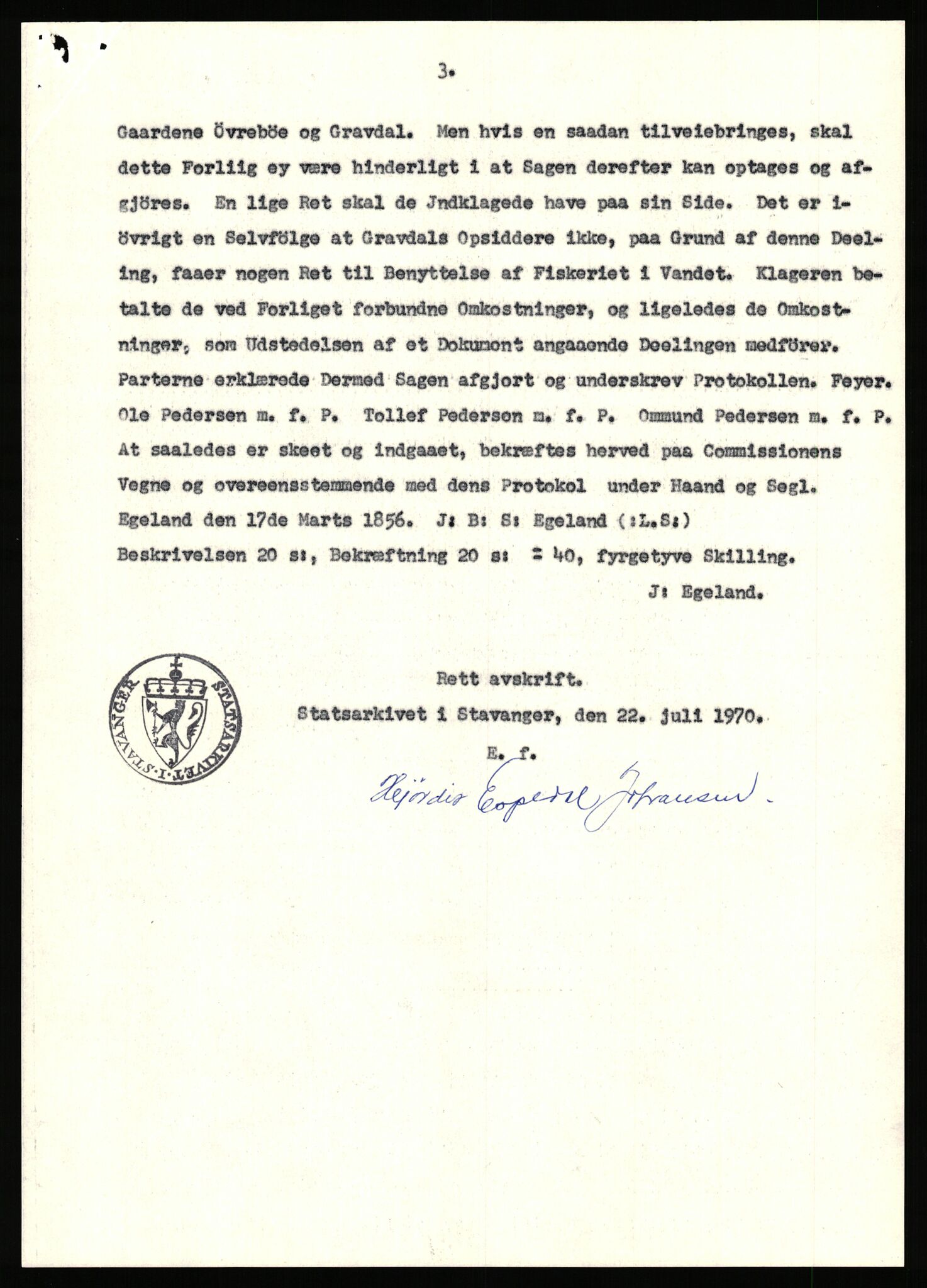 Statsarkivet i Stavanger, AV/SAST-A-101971/03/Y/Yj/L0027: Avskrifter sortert etter gårdsnavn: Gravdal - Grøtteland, 1750-1930, p. 6