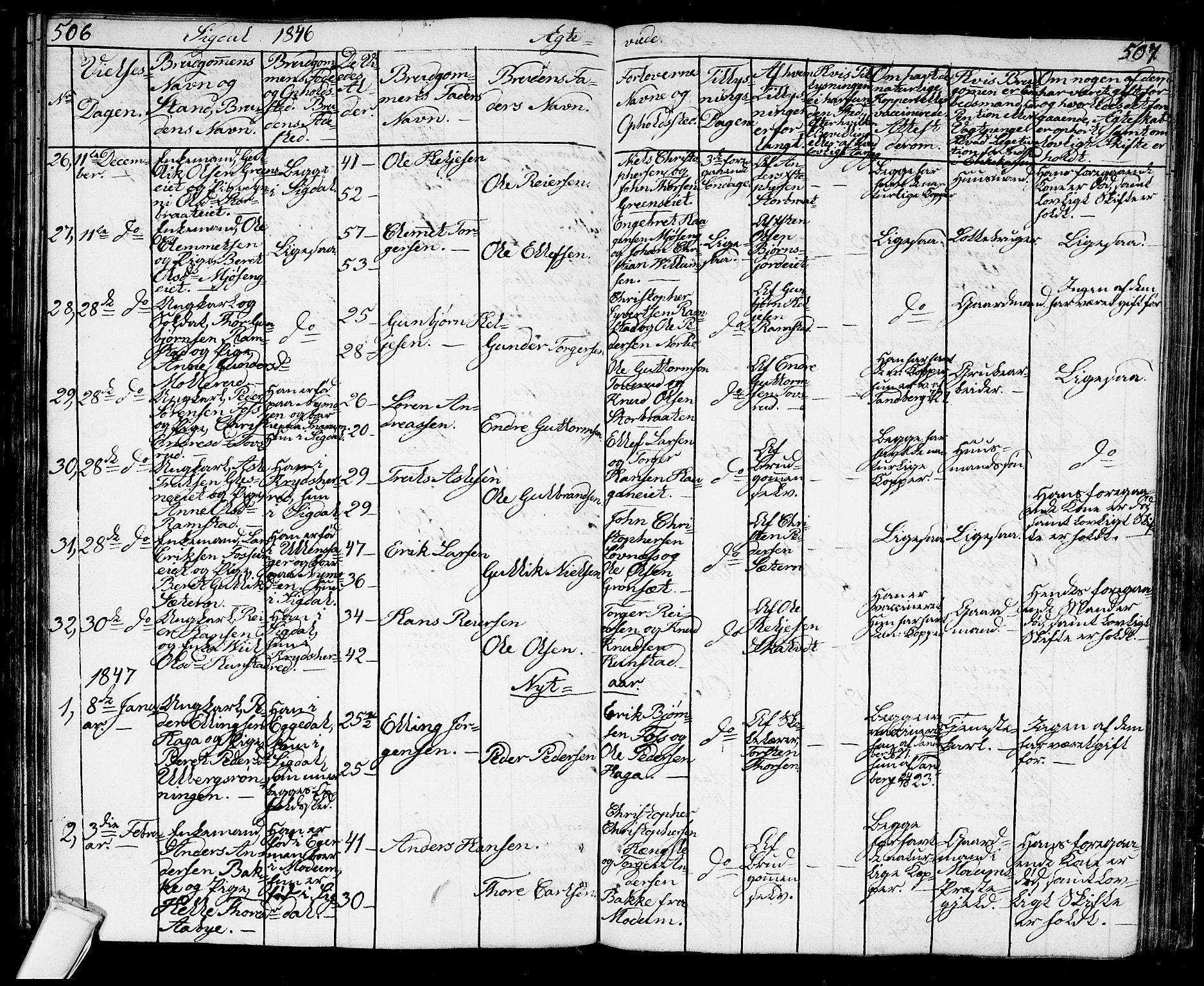 Sigdal kirkebøker, AV/SAKO-A-245/G/Ga/L0002: Parish register (copy) no. I 2, 1835-1856, p. 506-507