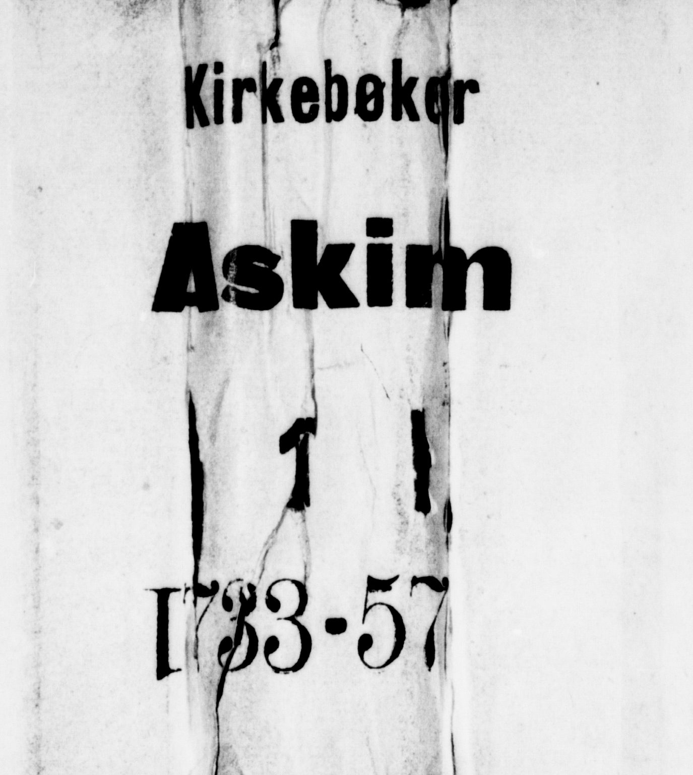 Askim prestekontor Kirkebøker, SAO/A-10900/F/Fa/L0001: Parish register (official) no. 1, 1733-1757