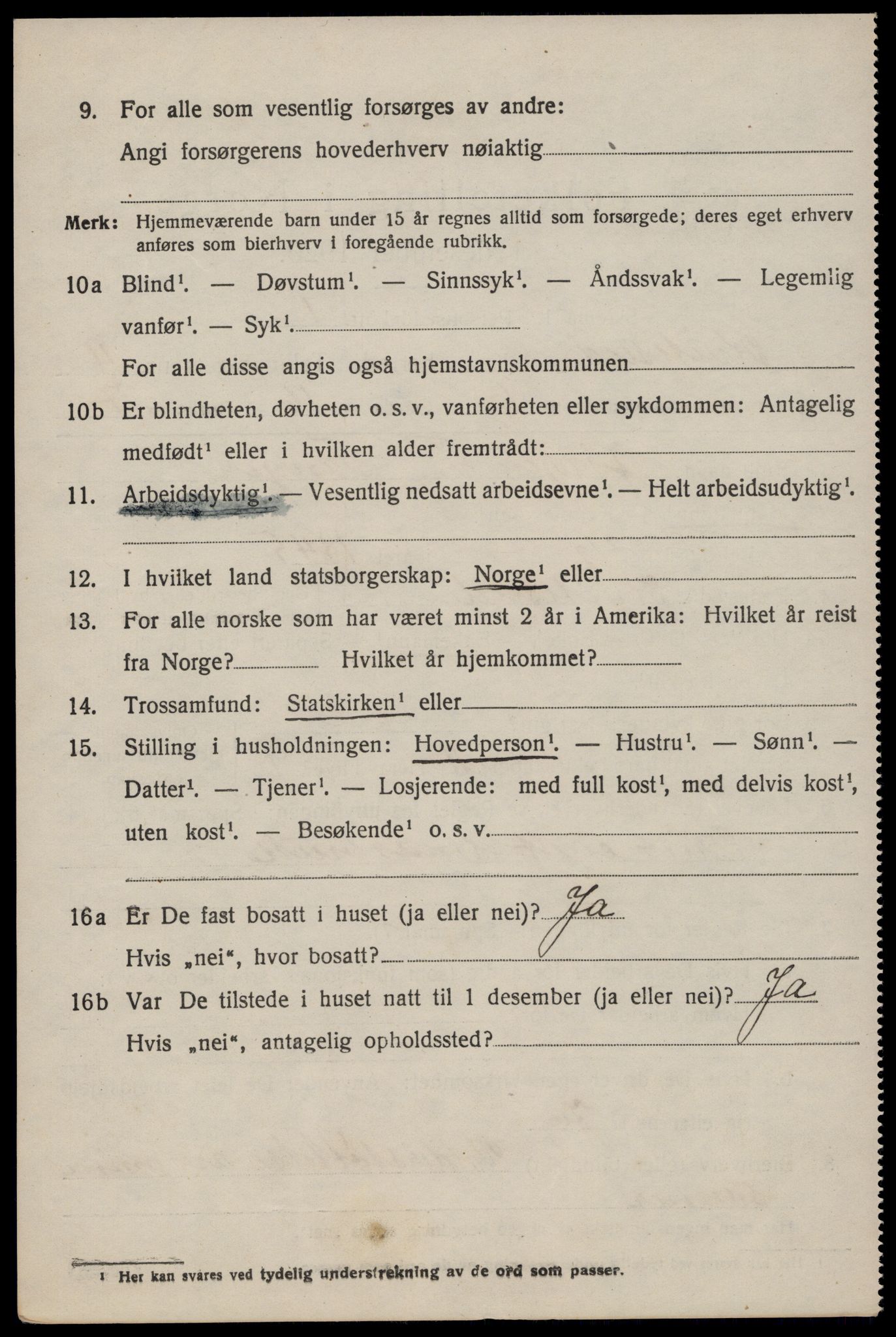 SAKO, 1920 census for Kviteseid, 1920, p. 2662
