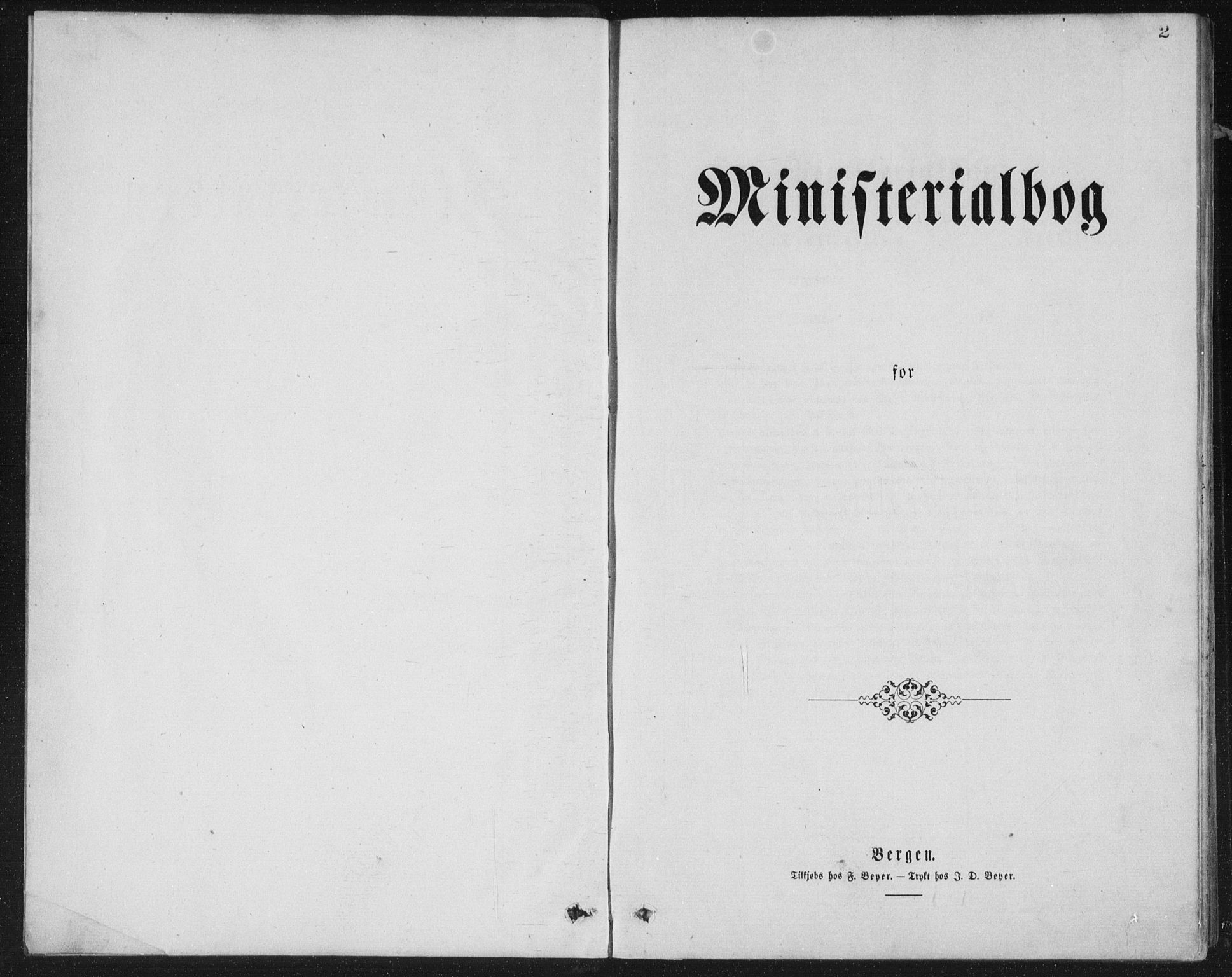 Sund sokneprestembete, AV/SAB-A-99930: Parish register (copy) no. B 2, 1874-1881, p. 2