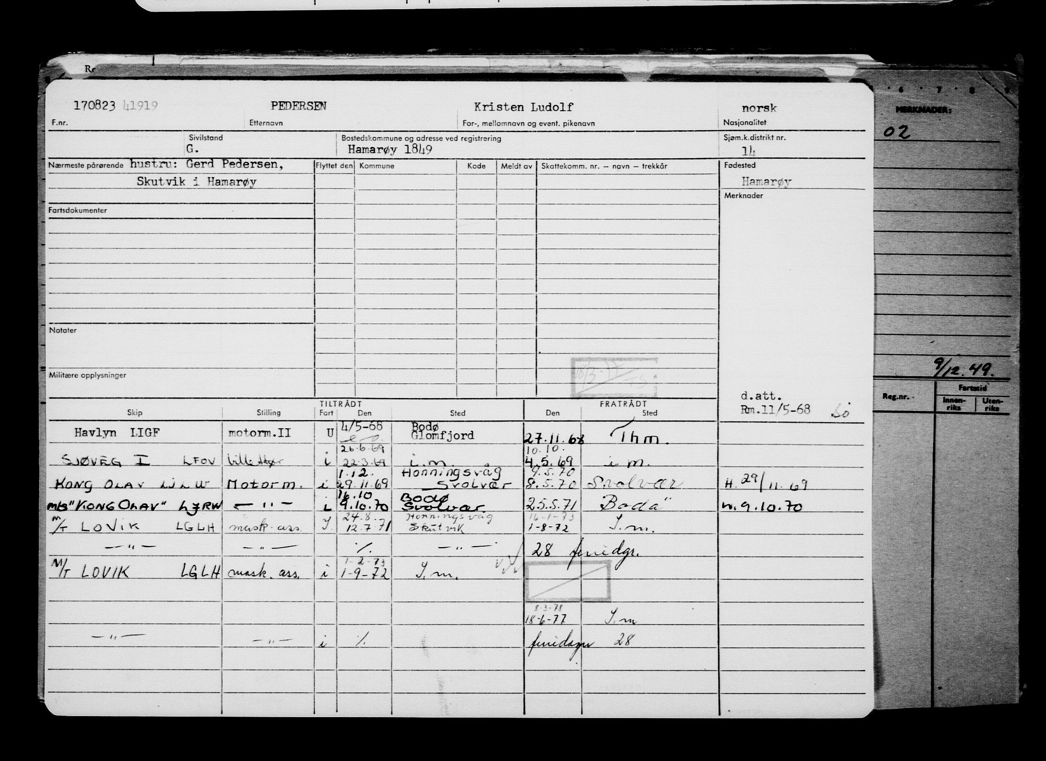 Direktoratet for sjømenn, AV/RA-S-3545/G/Gb/L0222: Hovedkort, 1923, p. 93