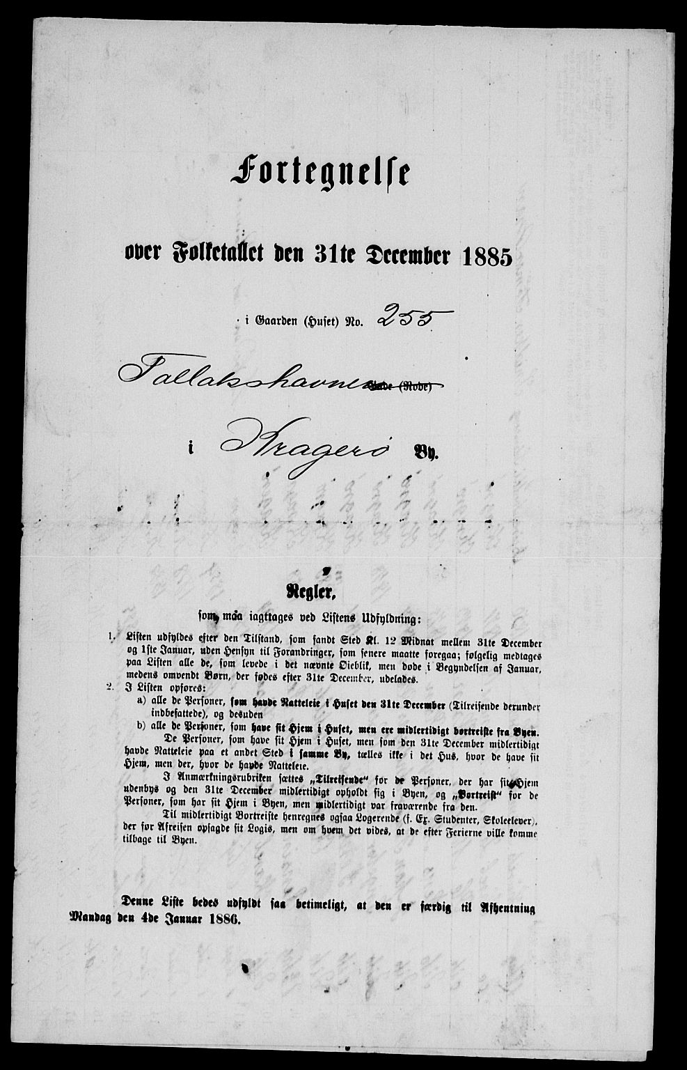 SAKO, 1885 census for 0801 Kragerø, 1885, p. 421