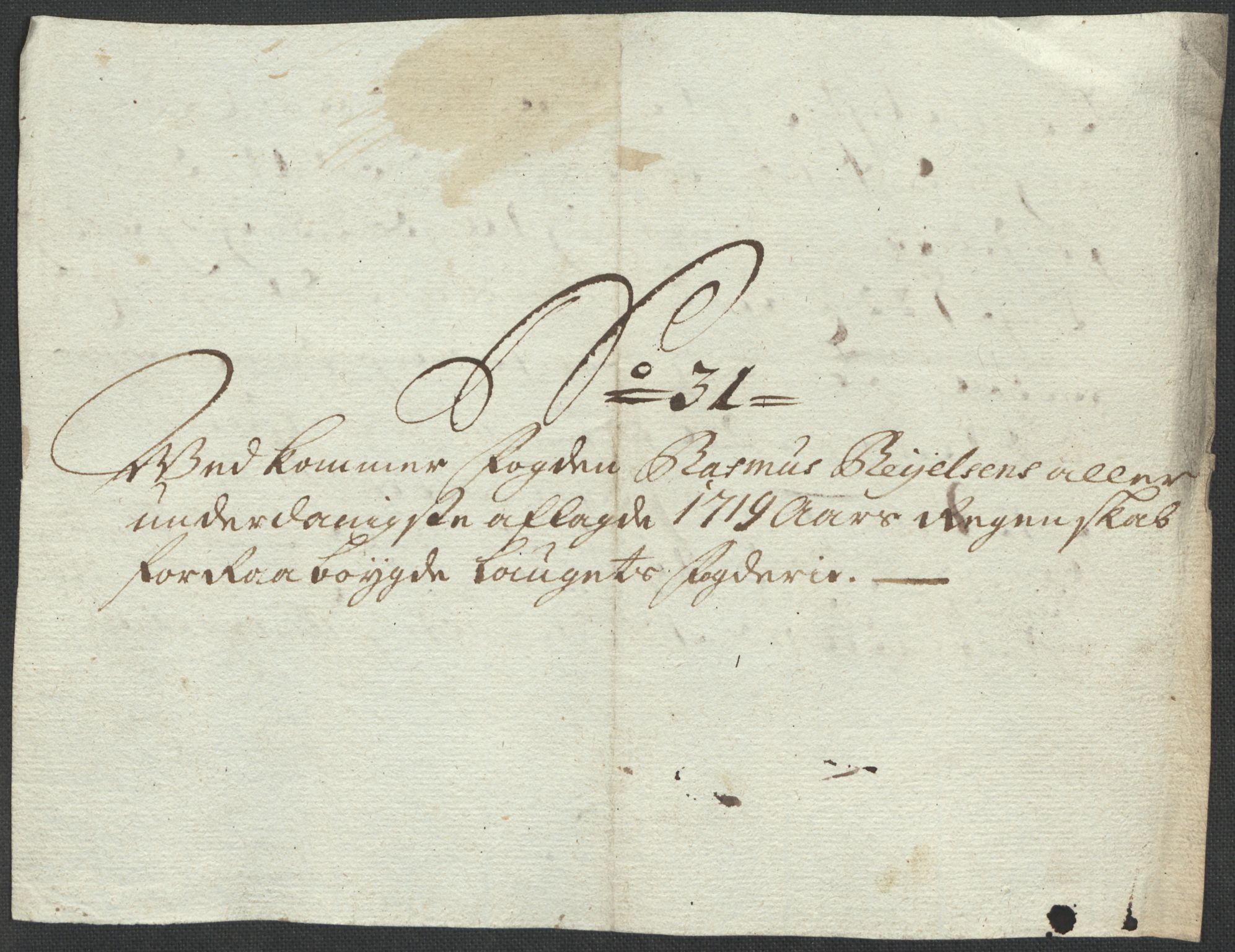 Rentekammeret inntil 1814, Reviderte regnskaper, Fogderegnskap, AV/RA-EA-4092/R40/L2453: Fogderegnskap Råbyggelag, 1718-1719, p. 404