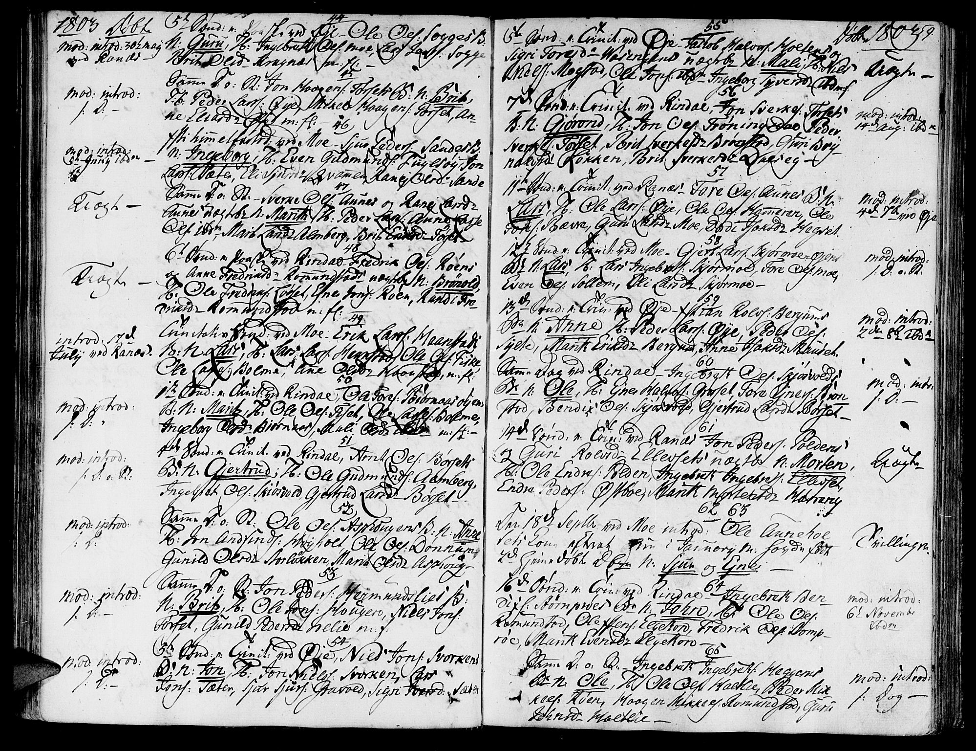 Ministerialprotokoller, klokkerbøker og fødselsregistre - Møre og Romsdal, AV/SAT-A-1454/595/L1040: Parish register (official) no. 595A02, 1797-1819, p. 59