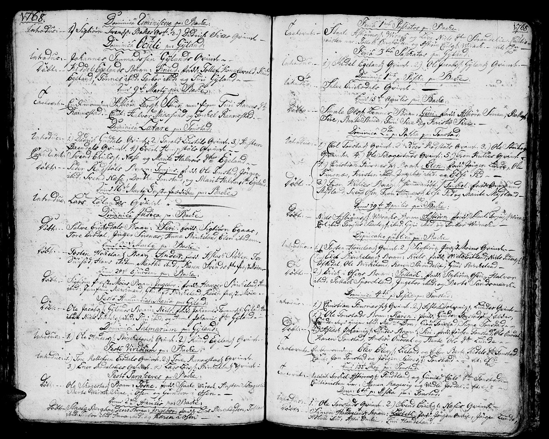 Bakke sokneprestkontor, SAK/1111-0002/F/Fa/Faa/L0001: Parish register (official) no. A 1, 1741-1780, p. 173