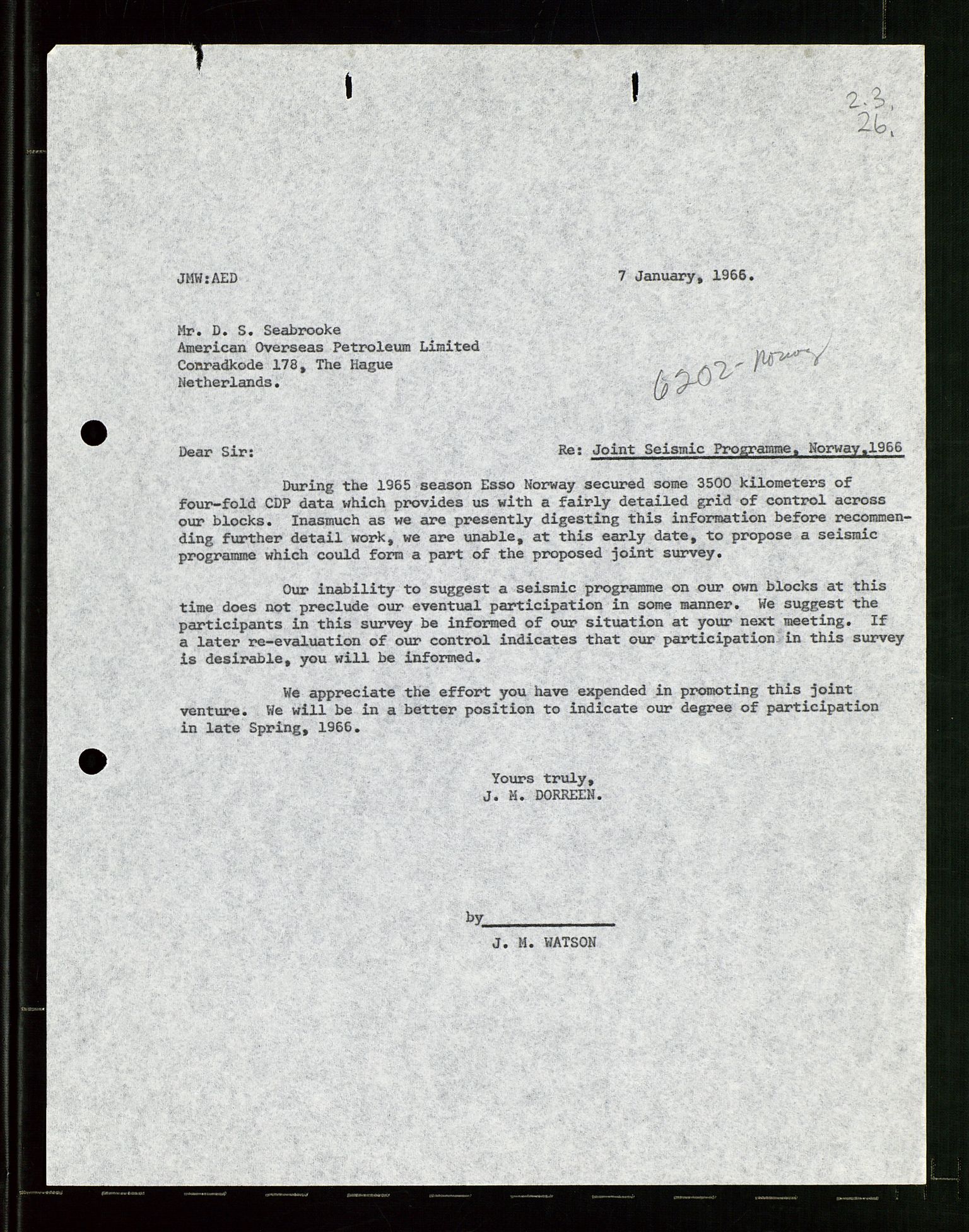 Pa 1512 - Esso Exploration and Production Norway Inc., AV/SAST-A-101917/E/Ea/L0021: Sak og korrespondanse, 1965-1974, p. 29