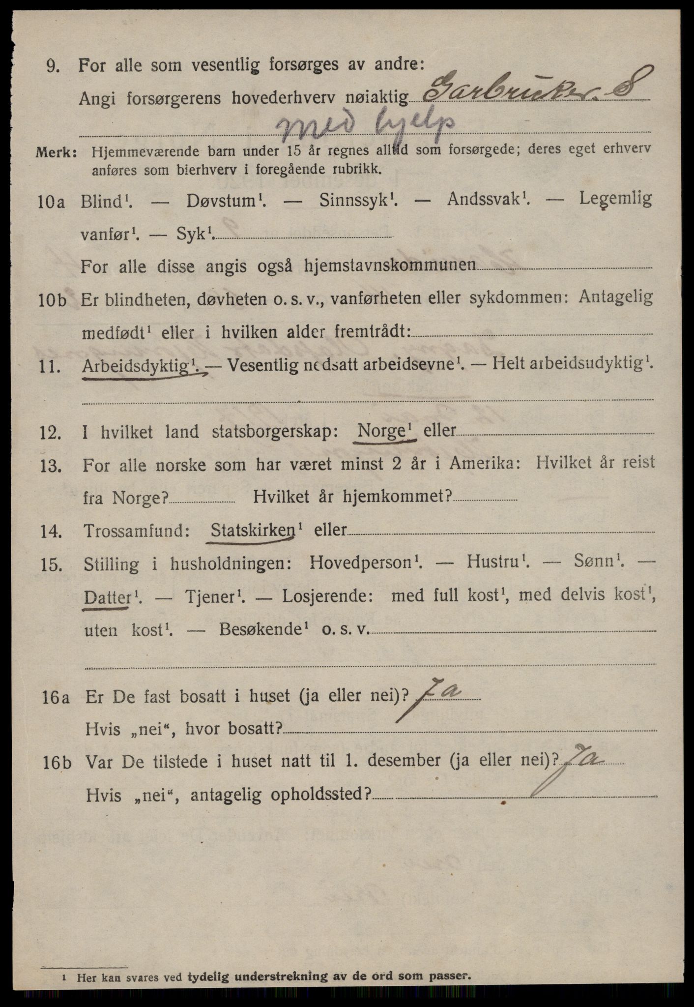 SAT, 1920 census for Hareid, 1920, p. 1868