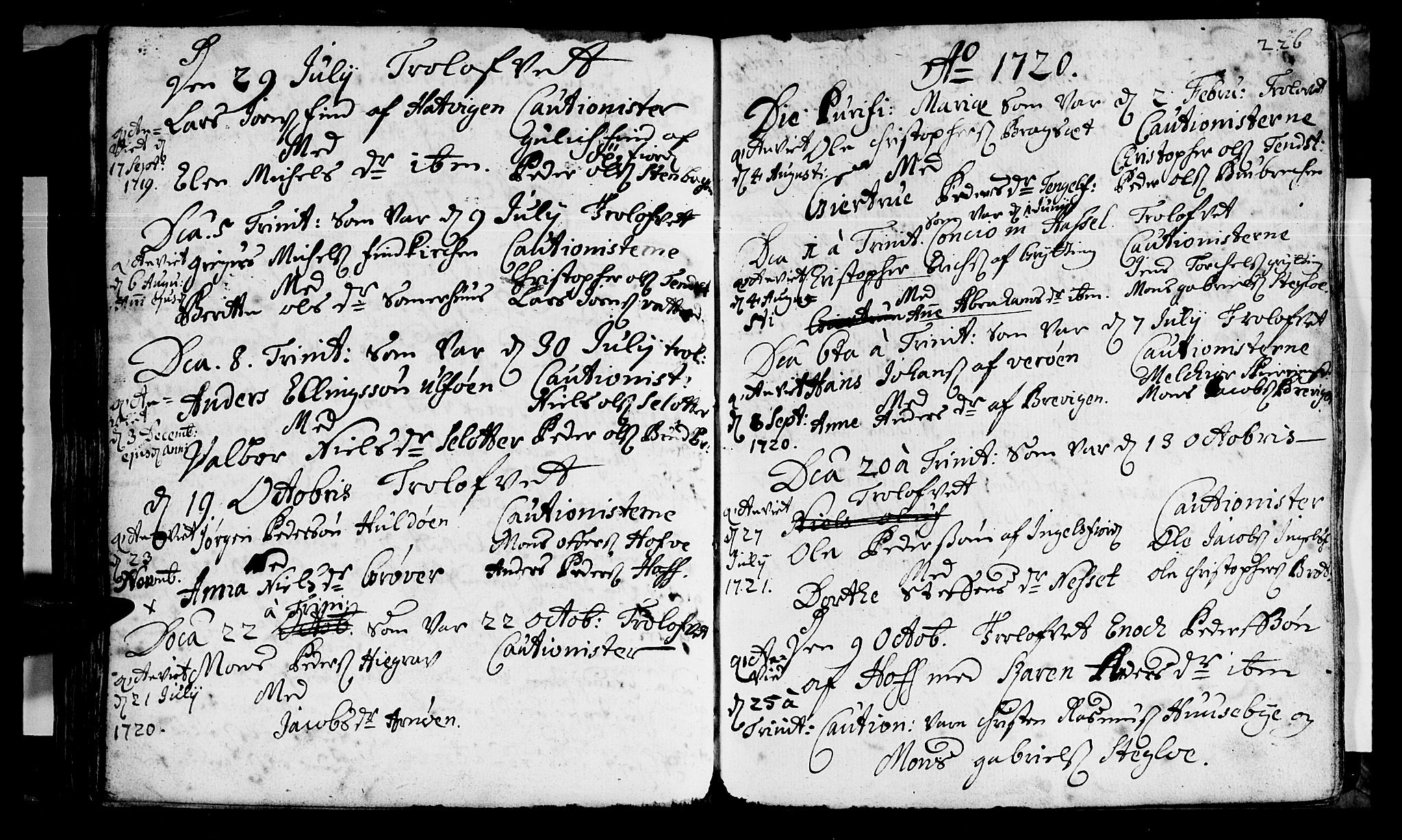 Ministerialprotokoller, klokkerbøker og fødselsregistre - Nordland, SAT/A-1459/888/L1231: Parish register (official) no. 888A01 /1, 1693-1738, p. 226