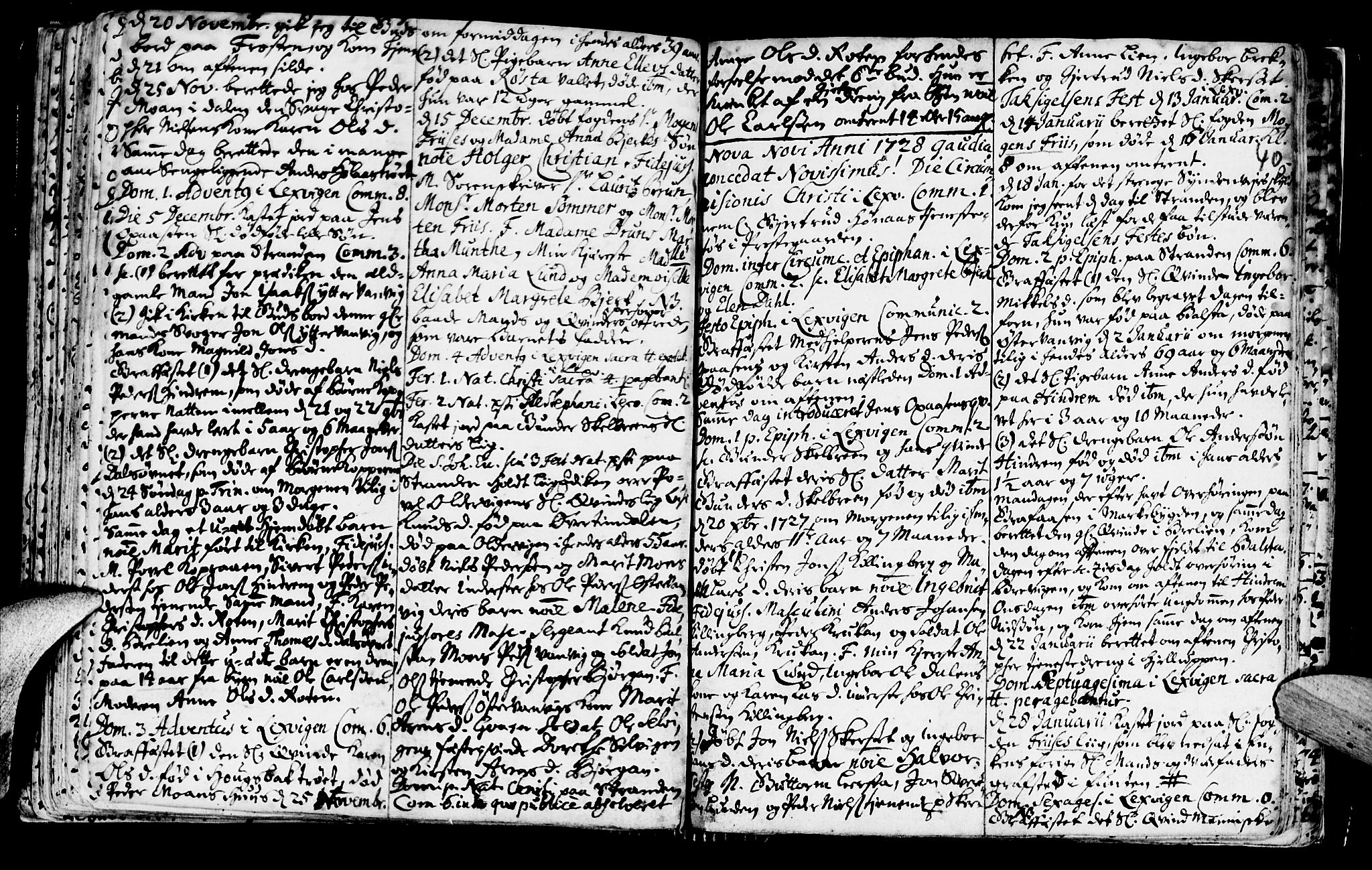 Ministerialprotokoller, klokkerbøker og fødselsregistre - Nord-Trøndelag, SAT/A-1458/701/L0001: Parish register (official) no. 701A01, 1717-1731, p. 40