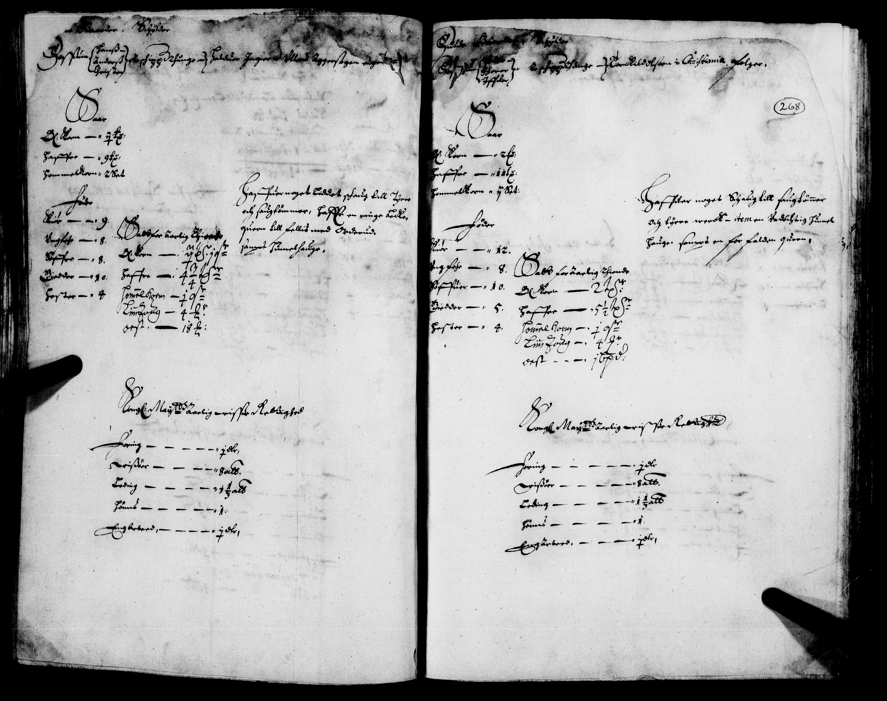 Rentekammeret inntil 1814, Realistisk ordnet avdeling, AV/RA-EA-4070/N/Nb/Nba/L0008: Nedre Romerike fogderi, 2. del, 1666, p. 267b-268a