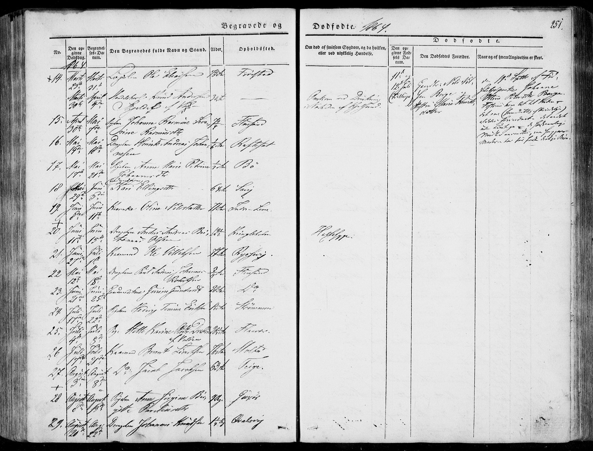 Ministerialprotokoller, klokkerbøker og fødselsregistre - Møre og Romsdal, AV/SAT-A-1454/507/L0070: Parish register (official) no. 507A05, 1842-1873, p. 251