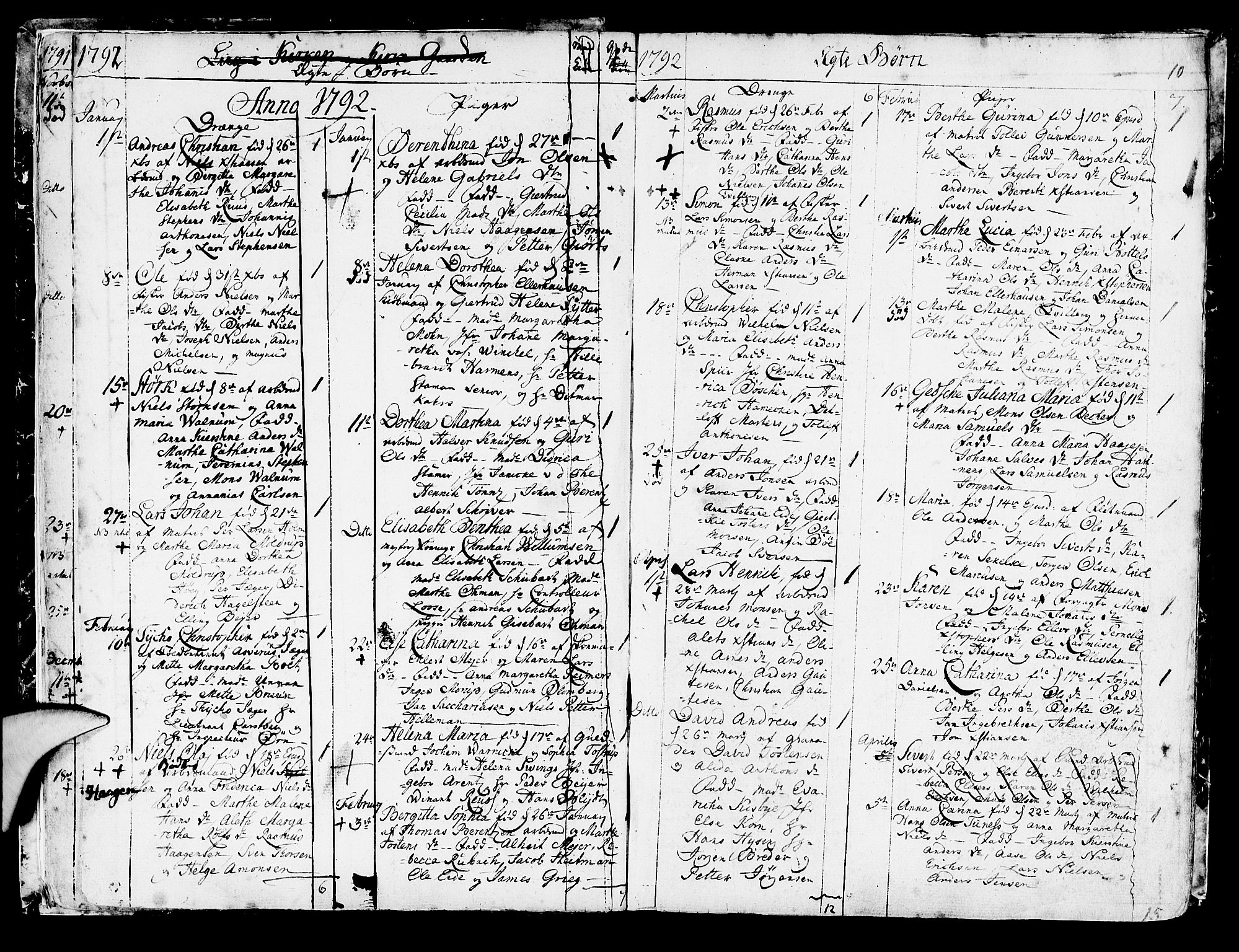 Korskirken sokneprestembete, AV/SAB-A-76101/H/Haa/L0006: Parish register (official) no. A 6, 1790-1820, p. 10