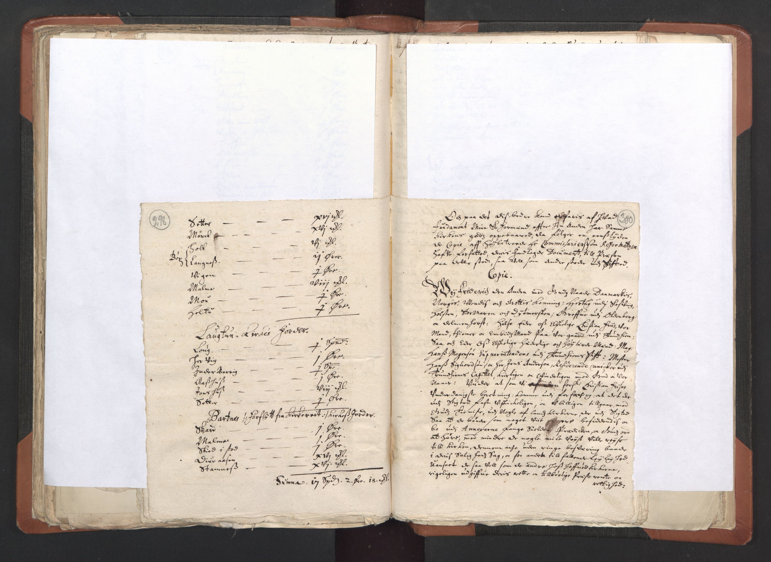 RA, Vicar's Census 1664-1666, no. 33: Innherad deanery, 1664-1666, p. 298-300