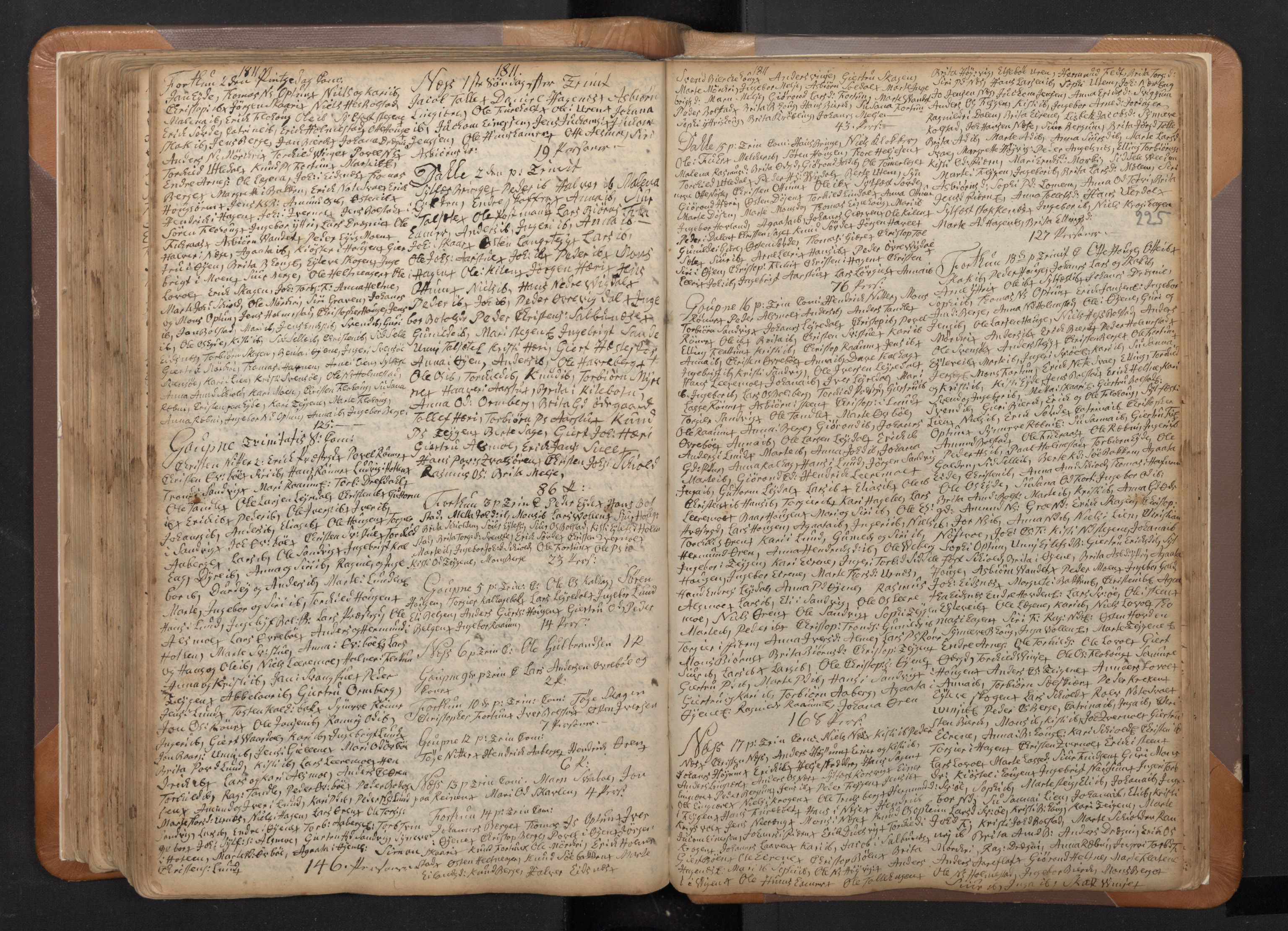 Luster sokneprestembete, AV/SAB-A-81101/H/Haa/Haaa/L0002: Parish register (official) no. A 2, 1751-1796, p. 224b-225a