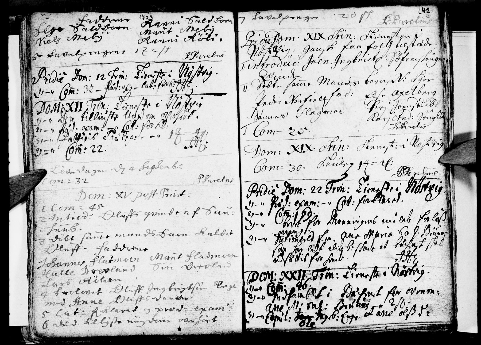 Ministerialprotokoller, klokkerbøker og fødselsregistre - Nordland, AV/SAT-A-1459/814/L0221: Parish register (official) no. 814A02, 1718-1762, p. 42