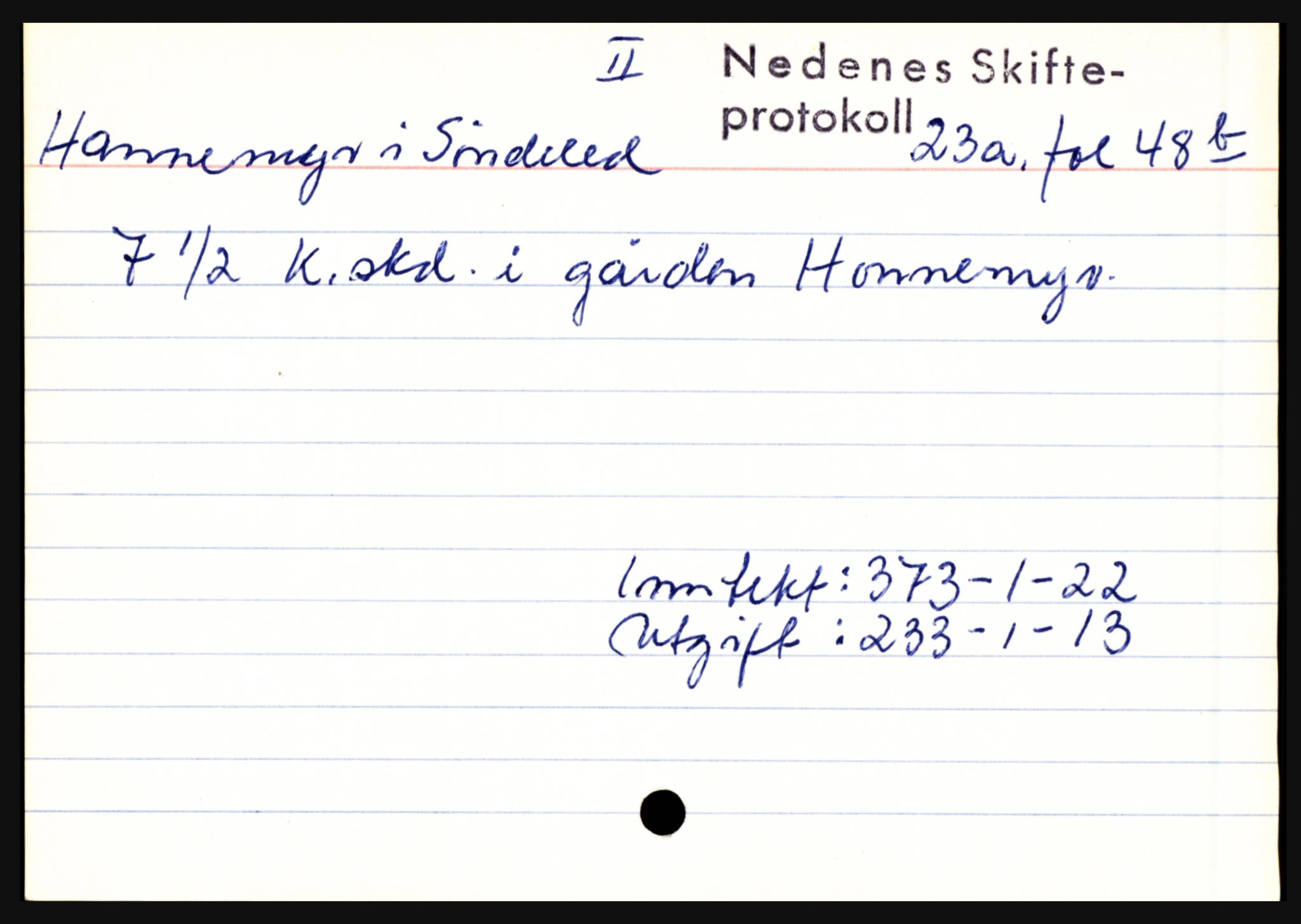 Nedenes sorenskriveri før 1824, AV/SAK-1221-0007/H, p. 10851