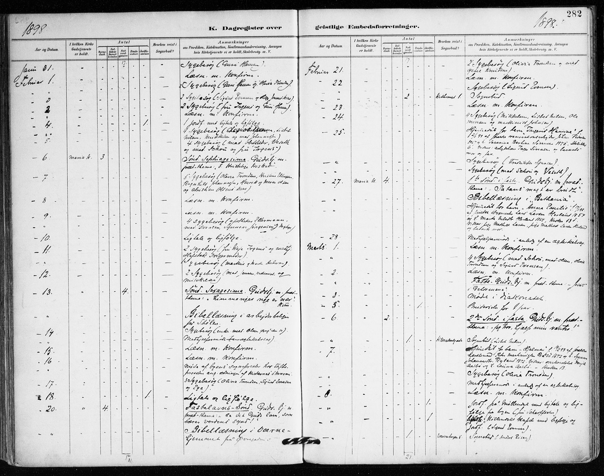 Mariakirken Sokneprestembete, AV/SAB-A-76901/H/Haa/L0008: Parish register (official) no. A 8, 1893-1942, p. 282