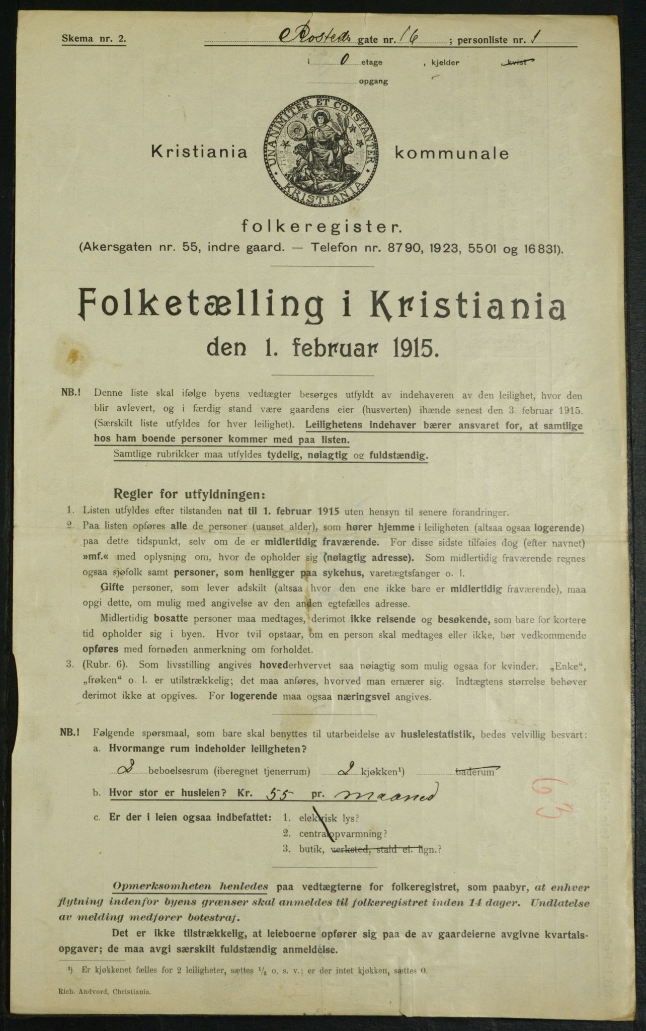 OBA, Municipal Census 1915 for Kristiania, 1915, p. 84204