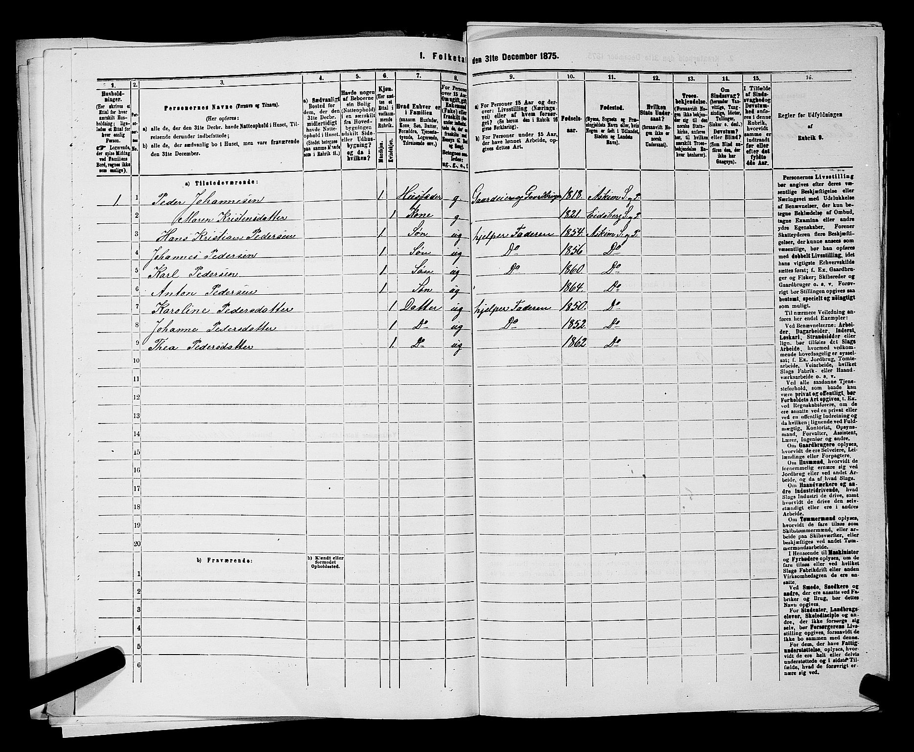 RA, 1875 census for 0124P Askim, 1875, p. 372