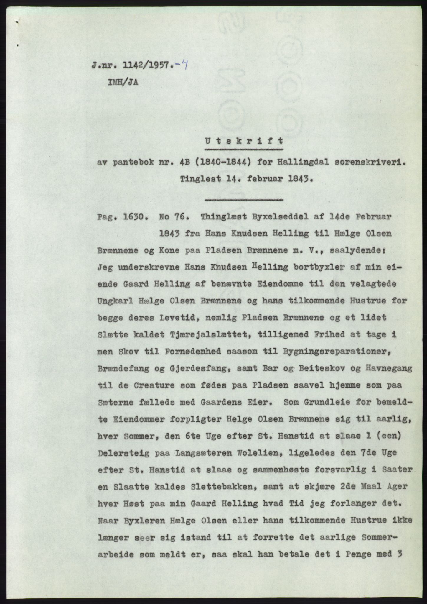Statsarkivet i Kongsberg, SAKO/A-0001, 1957, p. 348