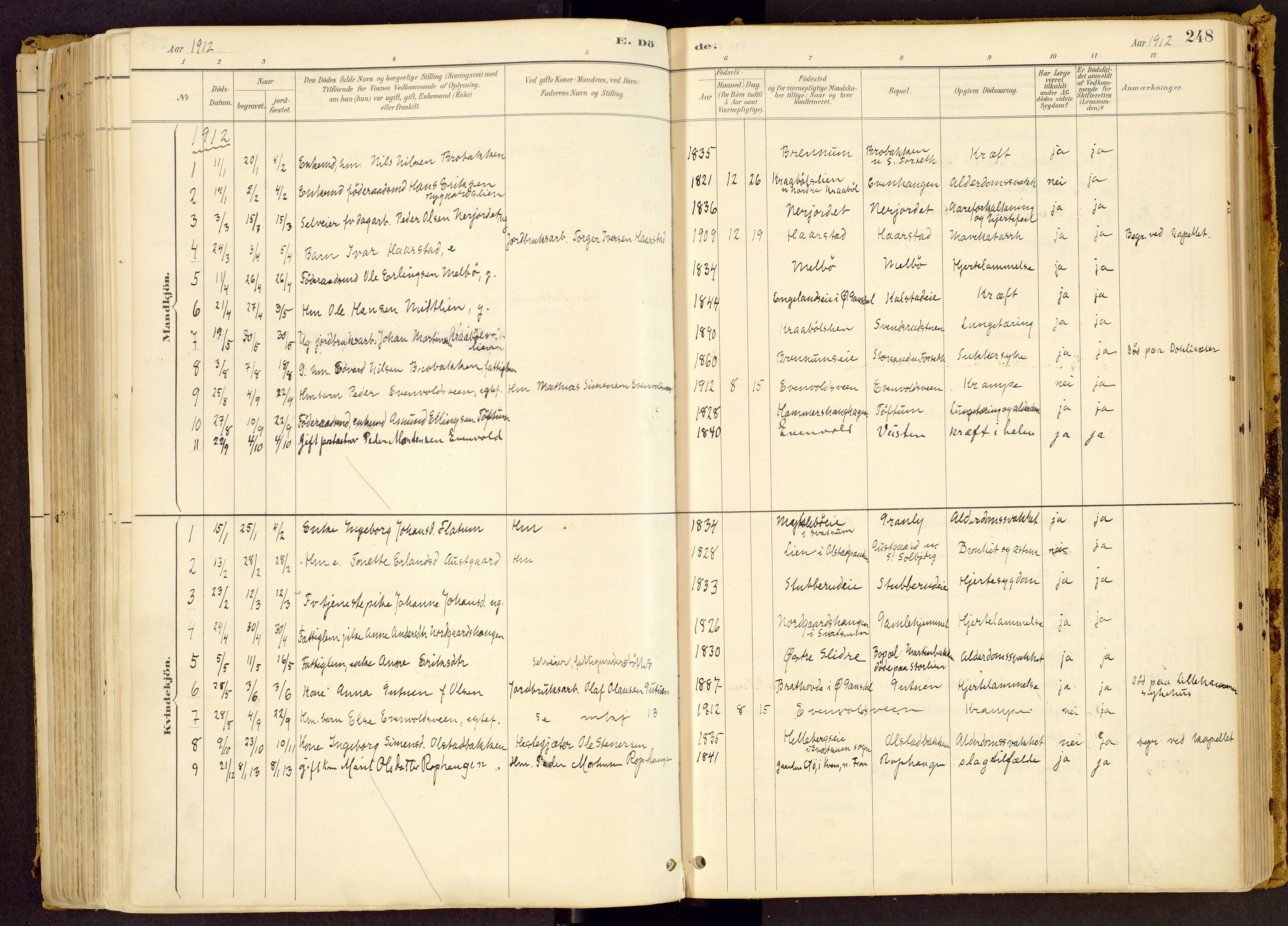 Vestre Gausdal prestekontor, AV/SAH-PREST-094/H/Ha/Haa/L0001: Parish register (official) no. 1, 1887-1914, p. 248