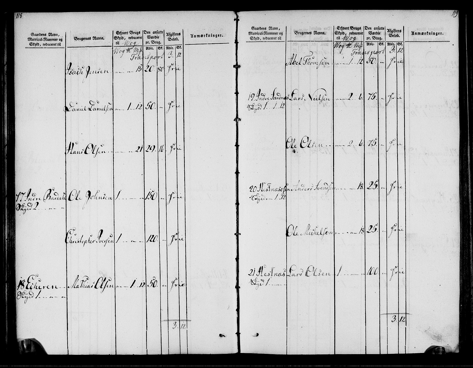 Rentekammeret inntil 1814, Realistisk ordnet avdeling, AV/RA-EA-4070/N/Ne/Nea/L0158: Helgeland fogderi. Oppebørselsregister, 1803-1804, p. 63