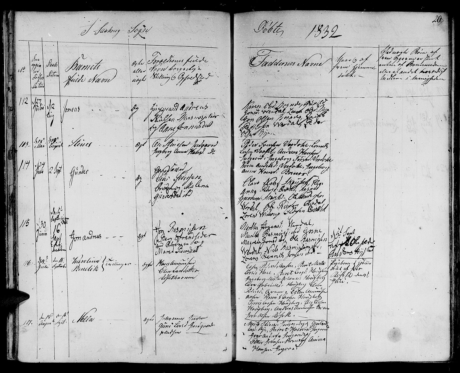 Ministerialprotokoller, klokkerbøker og fødselsregistre - Nord-Trøndelag, SAT/A-1458/730/L0277: Parish register (official) no. 730A06 /1, 1830-1839, p. 20