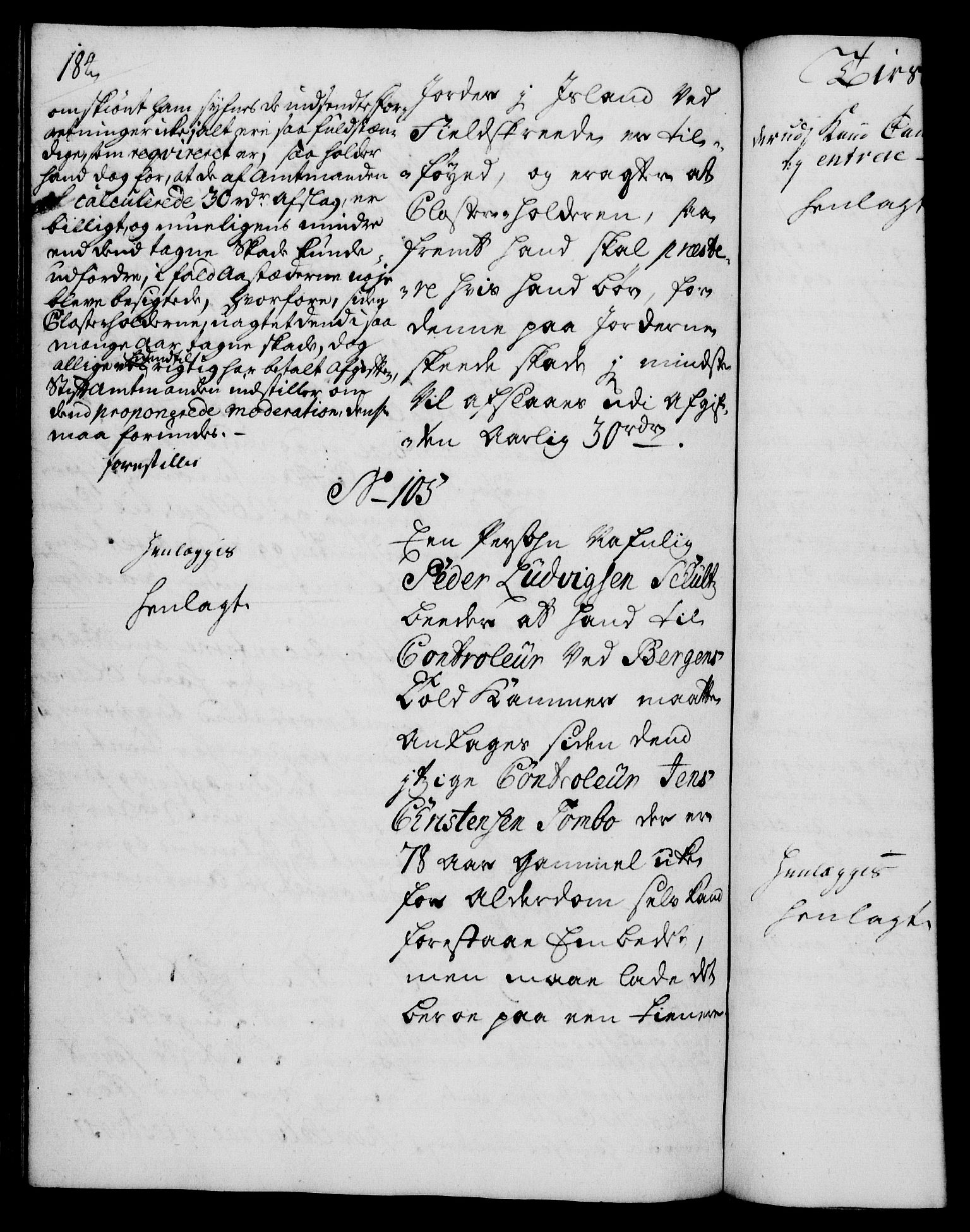 Rentekammeret, Kammerkanselliet, RA/EA-3111/G/Gh/Gha/L0019: Norsk ekstraktmemorialprotokoll (merket RK 53.64), 1736-1737, p. 184