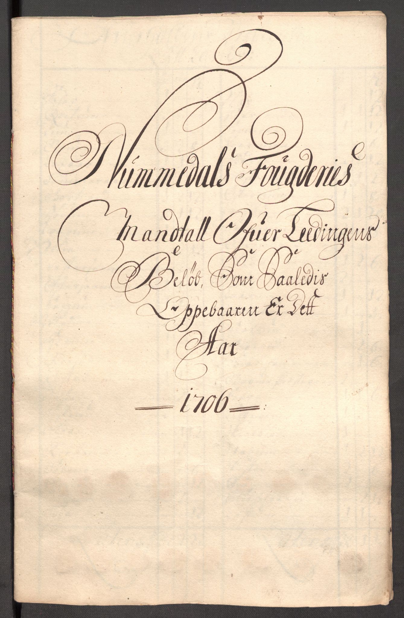 Rentekammeret inntil 1814, Reviderte regnskaper, Fogderegnskap, RA/EA-4092/R64/L4429: Fogderegnskap Namdal, 1705-1706, p. 366