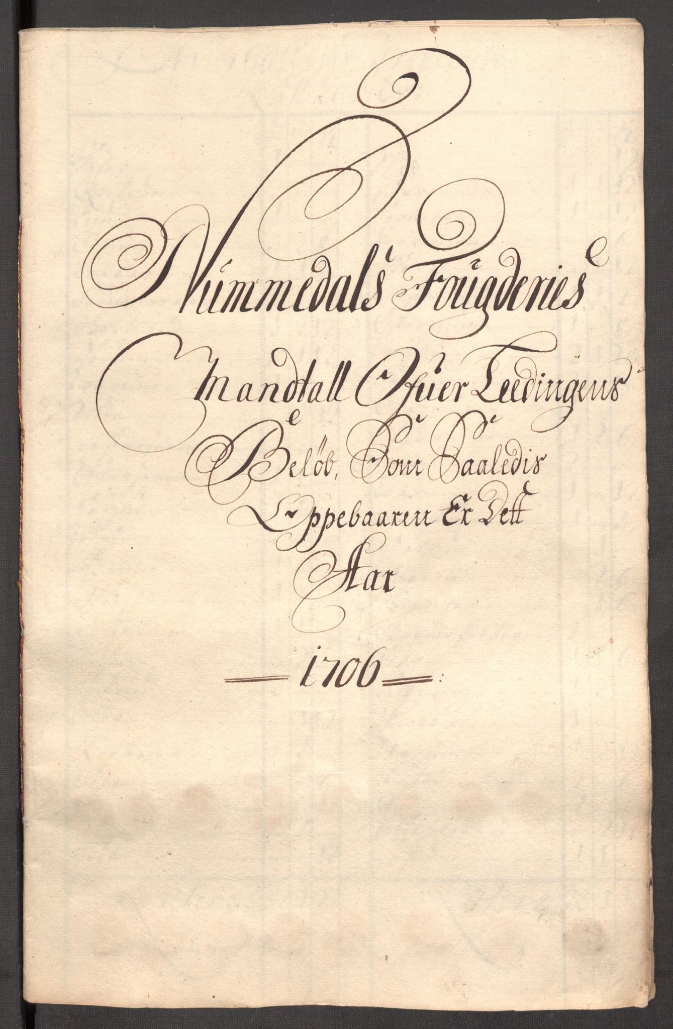 Rentekammeret inntil 1814, Reviderte regnskaper, Fogderegnskap, AV/RA-EA-4092/R64/L4429: Fogderegnskap Namdal, 1705-1706, p. 366