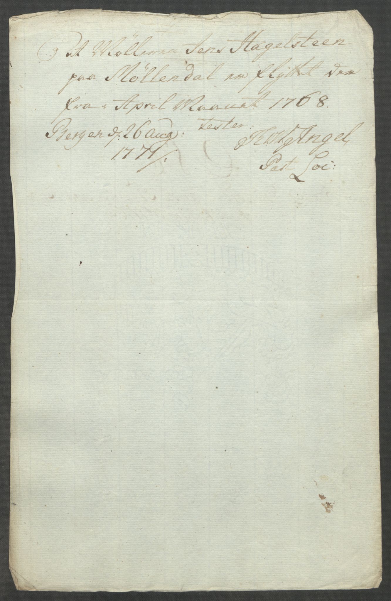 Rentekammeret inntil 1814, Reviderte regnskaper, Fogderegnskap, RA/EA-4092/R51/L3303: Ekstraskatten Nordhordland og Voss, 1762-1772, p. 412