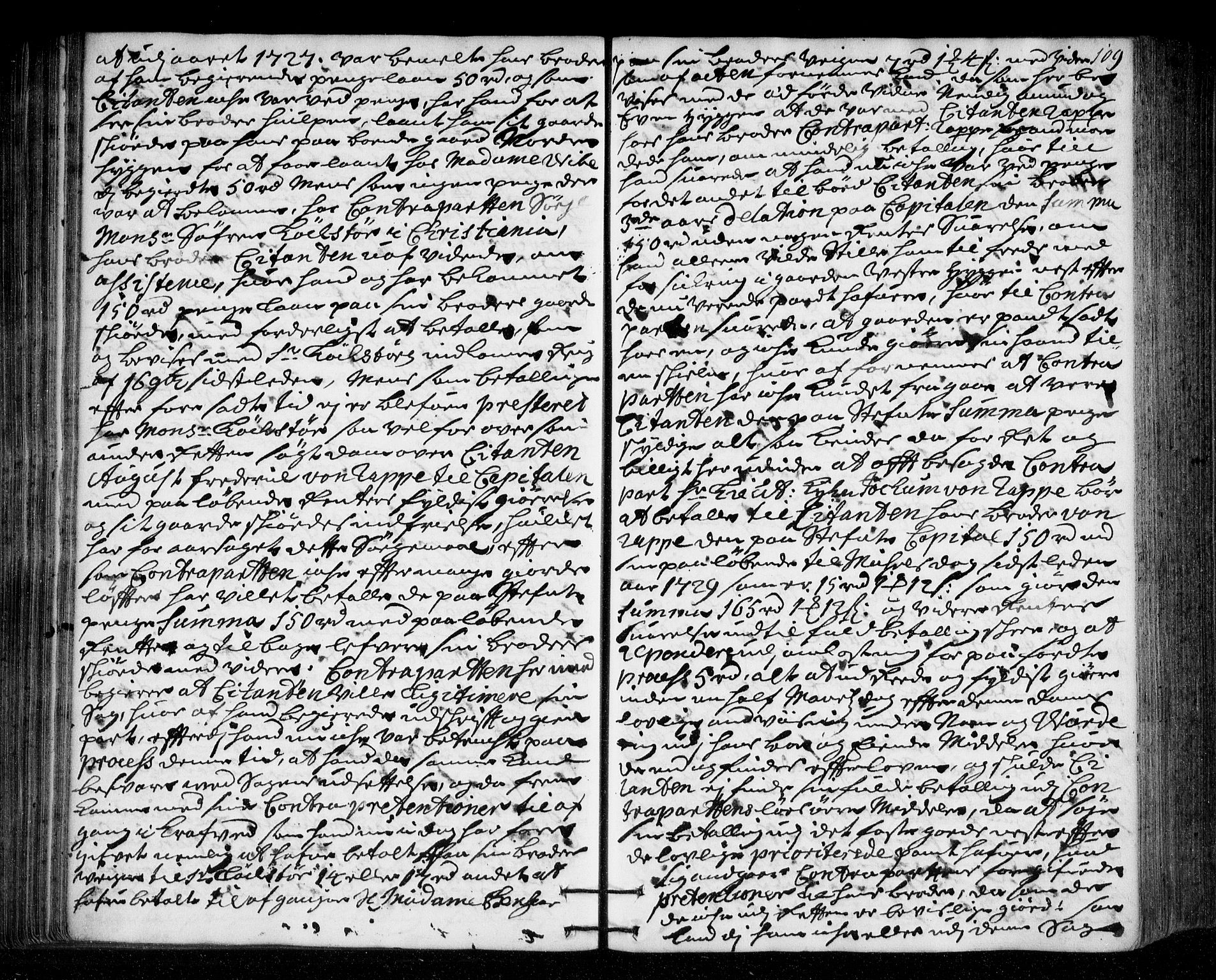 Lier, Røyken og Hurum sorenskriveri, SAKO/A-89/F/Fa/L0046: Tingbok, 1729-1733, p. 109
