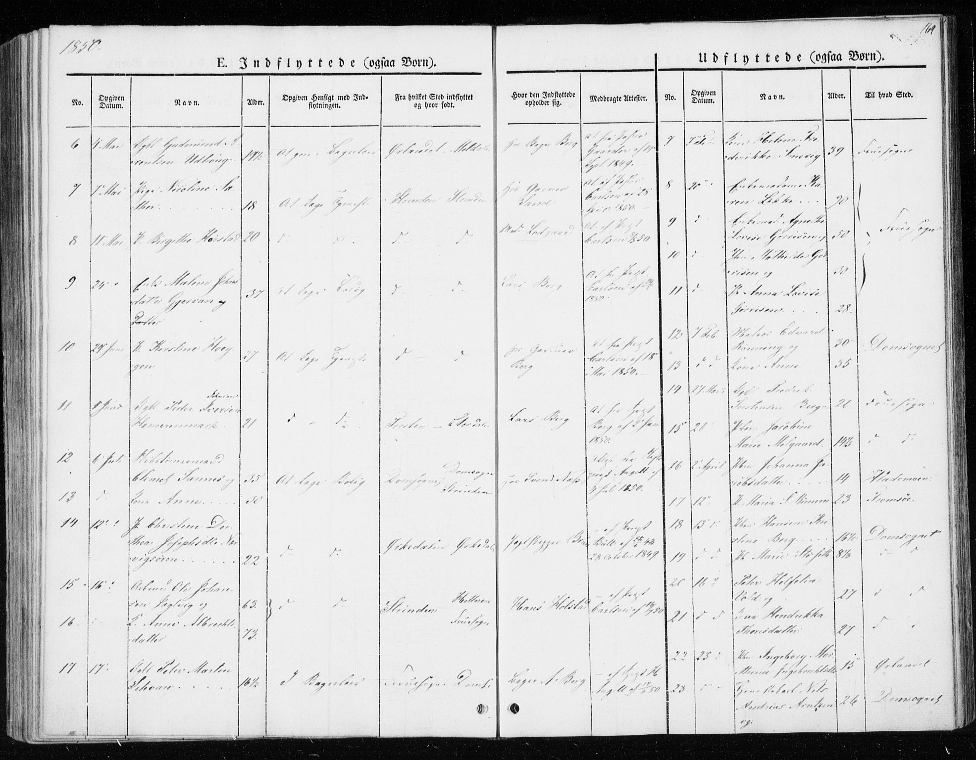 Ministerialprotokoller, klokkerbøker og fødselsregistre - Sør-Trøndelag, SAT/A-1456/604/L0183: Parish register (official) no. 604A04, 1841-1850, p. 169