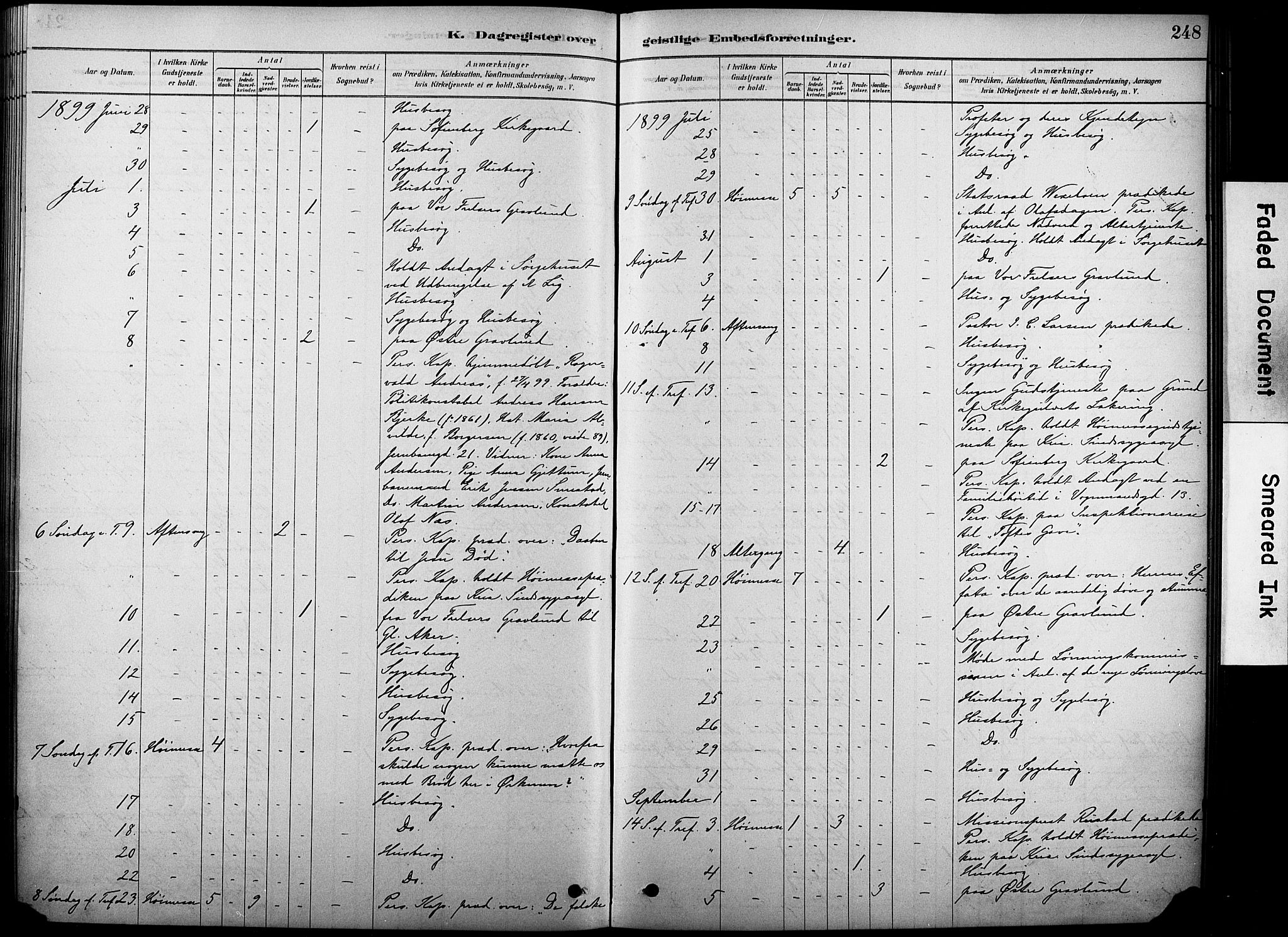 Oslo domkirke Kirkebøker, AV/SAO-A-10752/F/Fa/L0038: Parish register (official) no. 38, 1878-1921, p. 248
